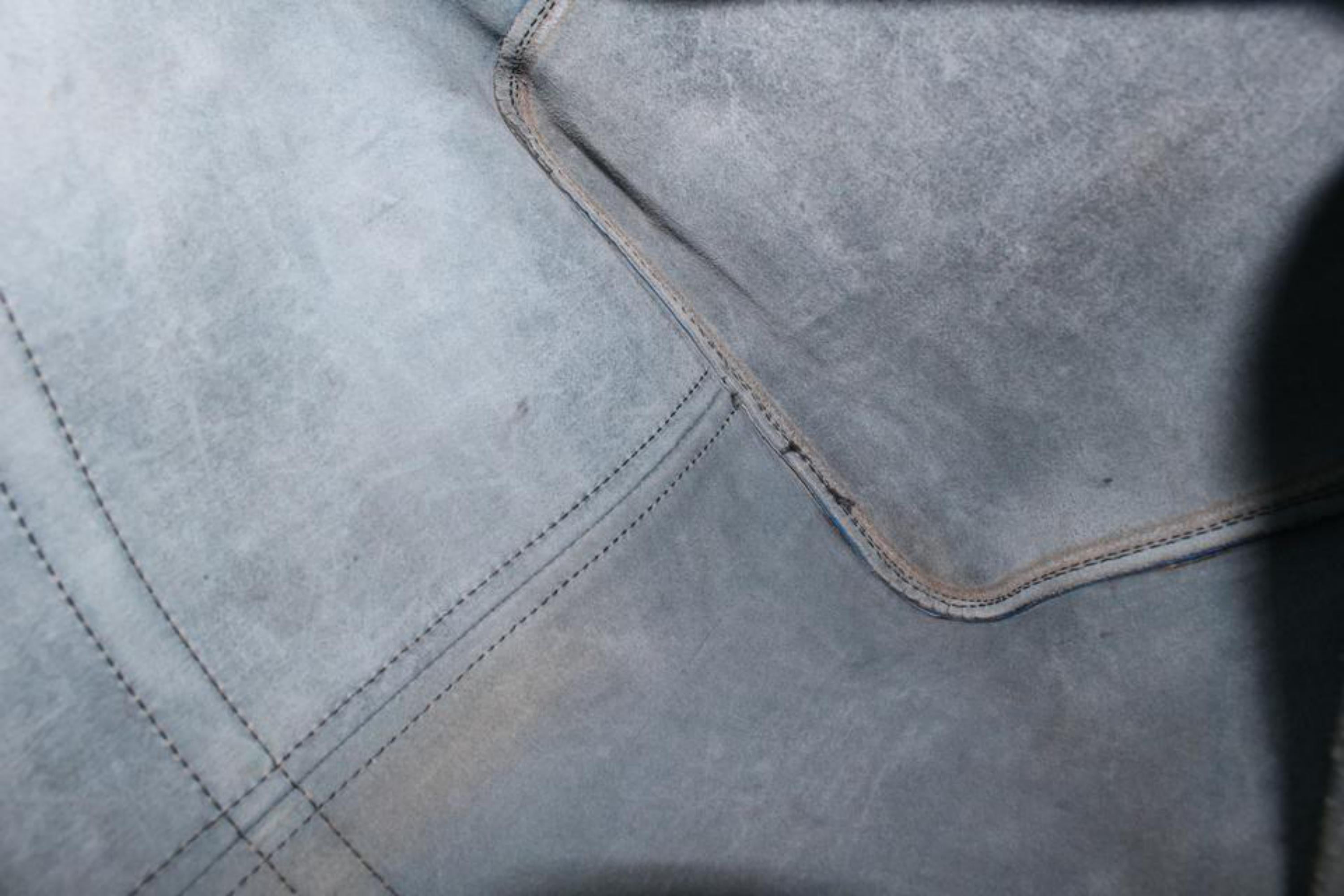 Women's Louis Vuitton Blue Epi Leather Keepall 55 Duffle Bag 113lv48 For Sale