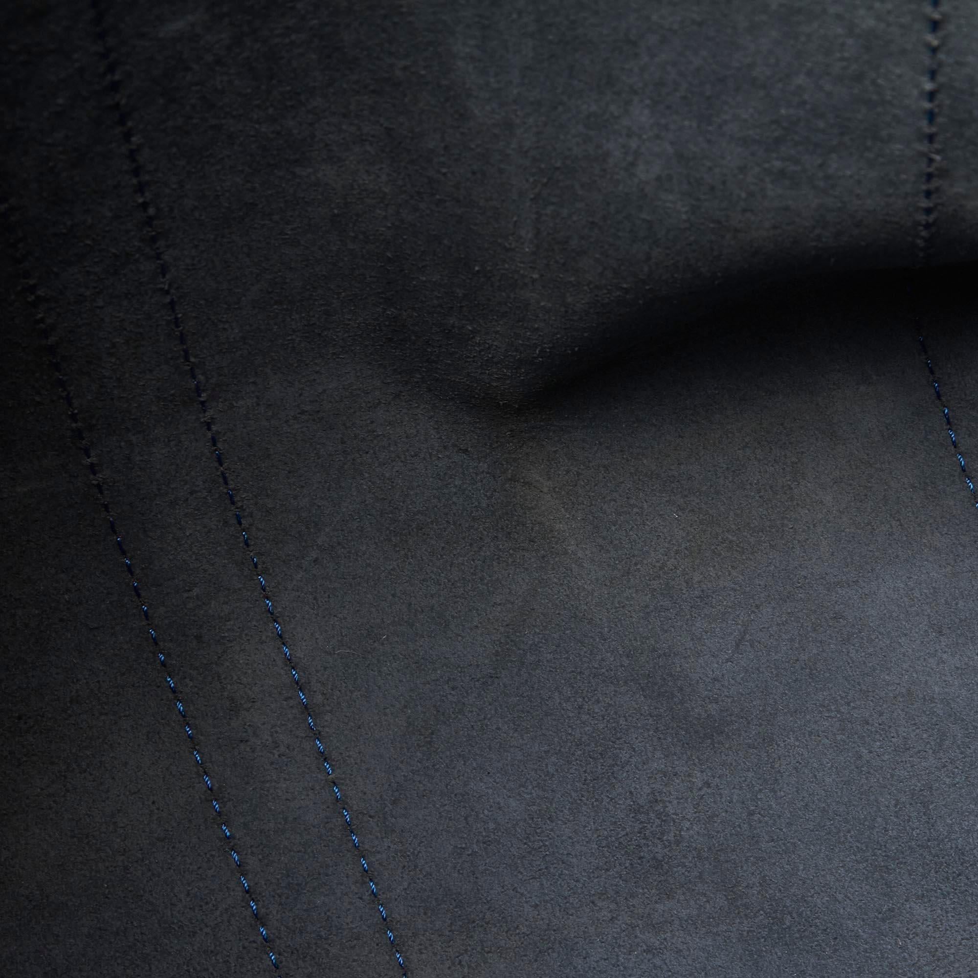 Louis Vuitton Blue Epi Leather Leather Epi Keepall 55 France w/ Dust Bag For Sale 1