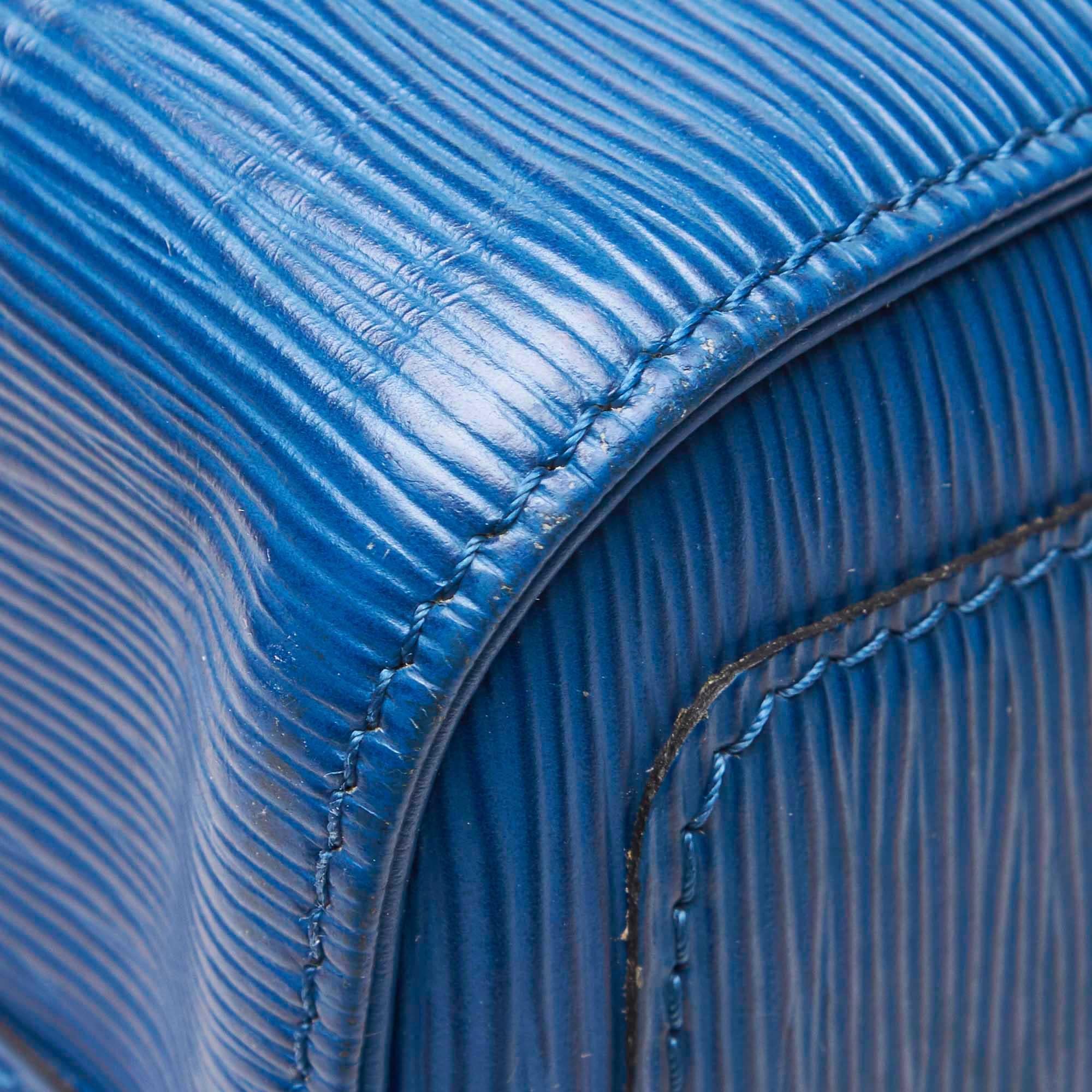 Louis Vuitton Blue Epi Leather Leather Epi Speedy 25 France For Sale 6