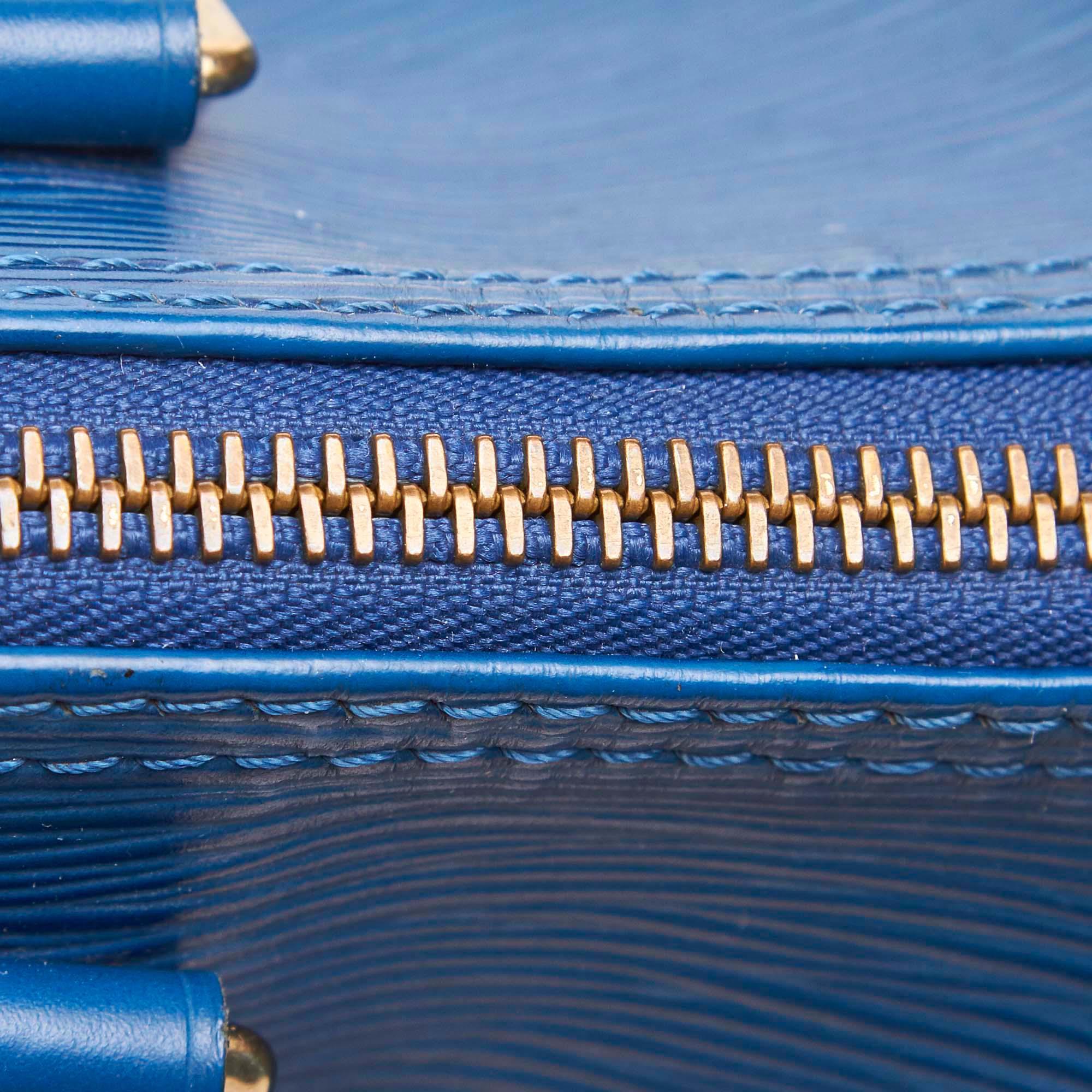 Louis Vuitton Blue Epi Leather Leather Epi Speedy 25 France For Sale 10