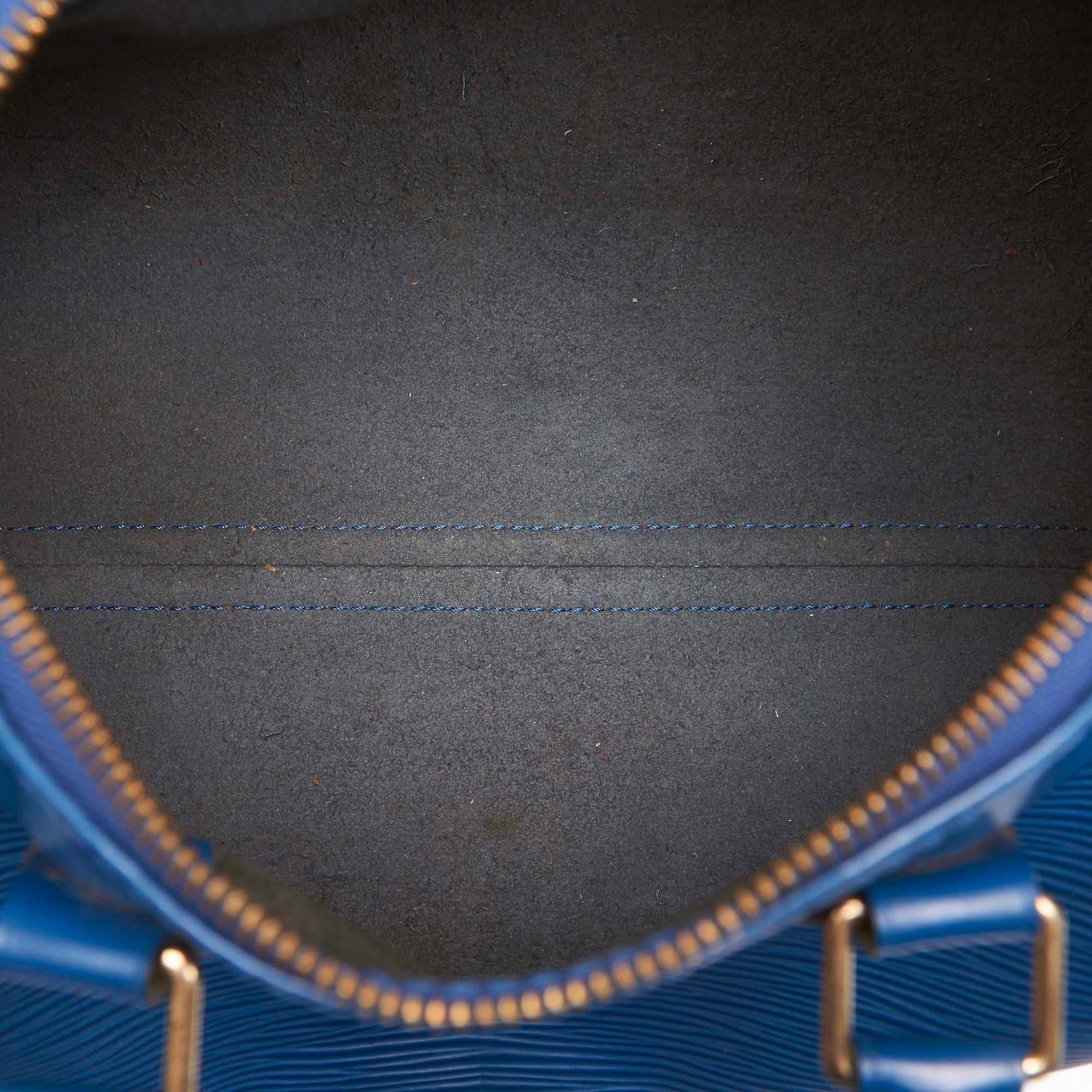 Louis Vuitton Blue Epi Leather Leather Epi Speedy 25 France For Sale 1
