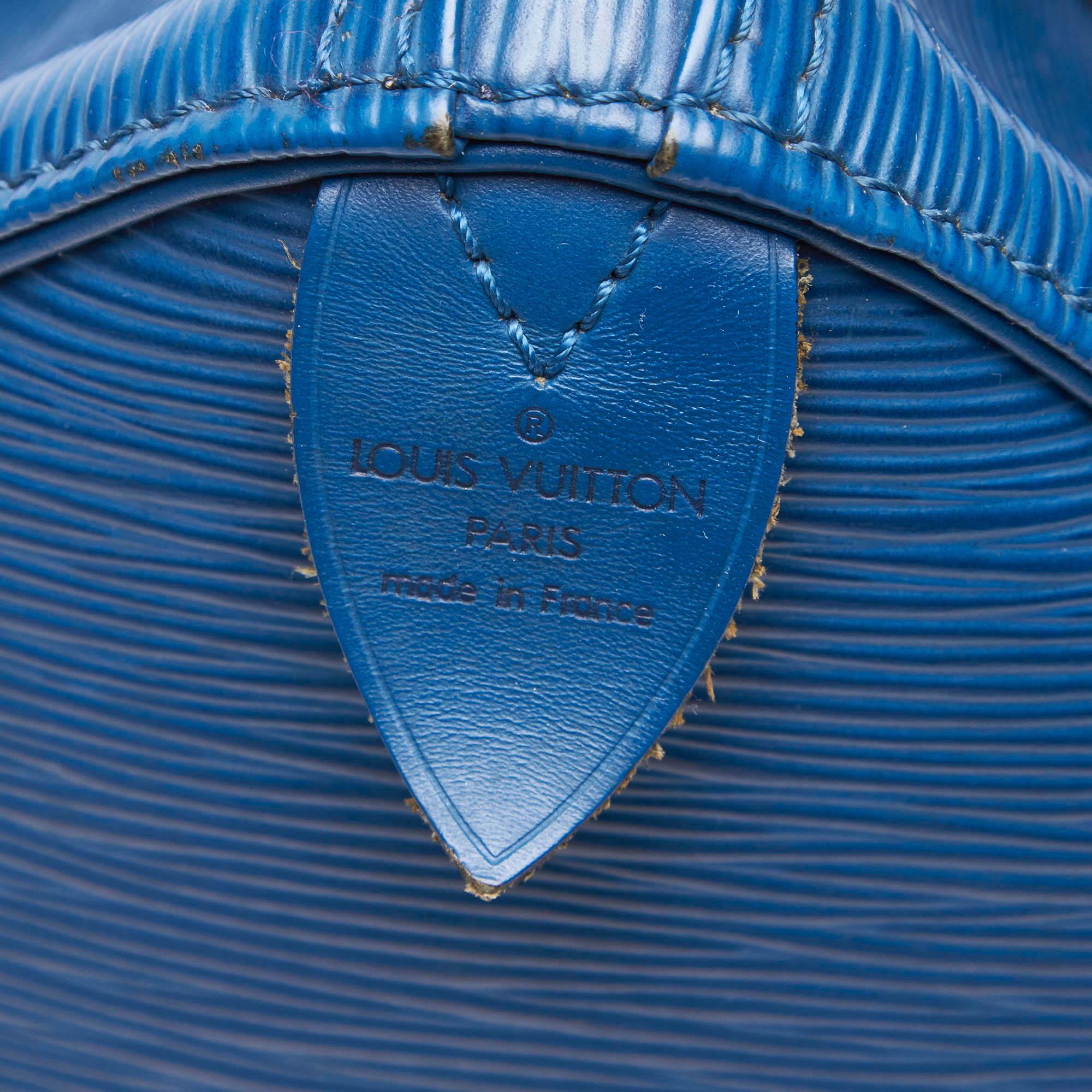 Louis Vuitton Blue Epi Leather Leather Epi Speedy 25 France For Sale 2