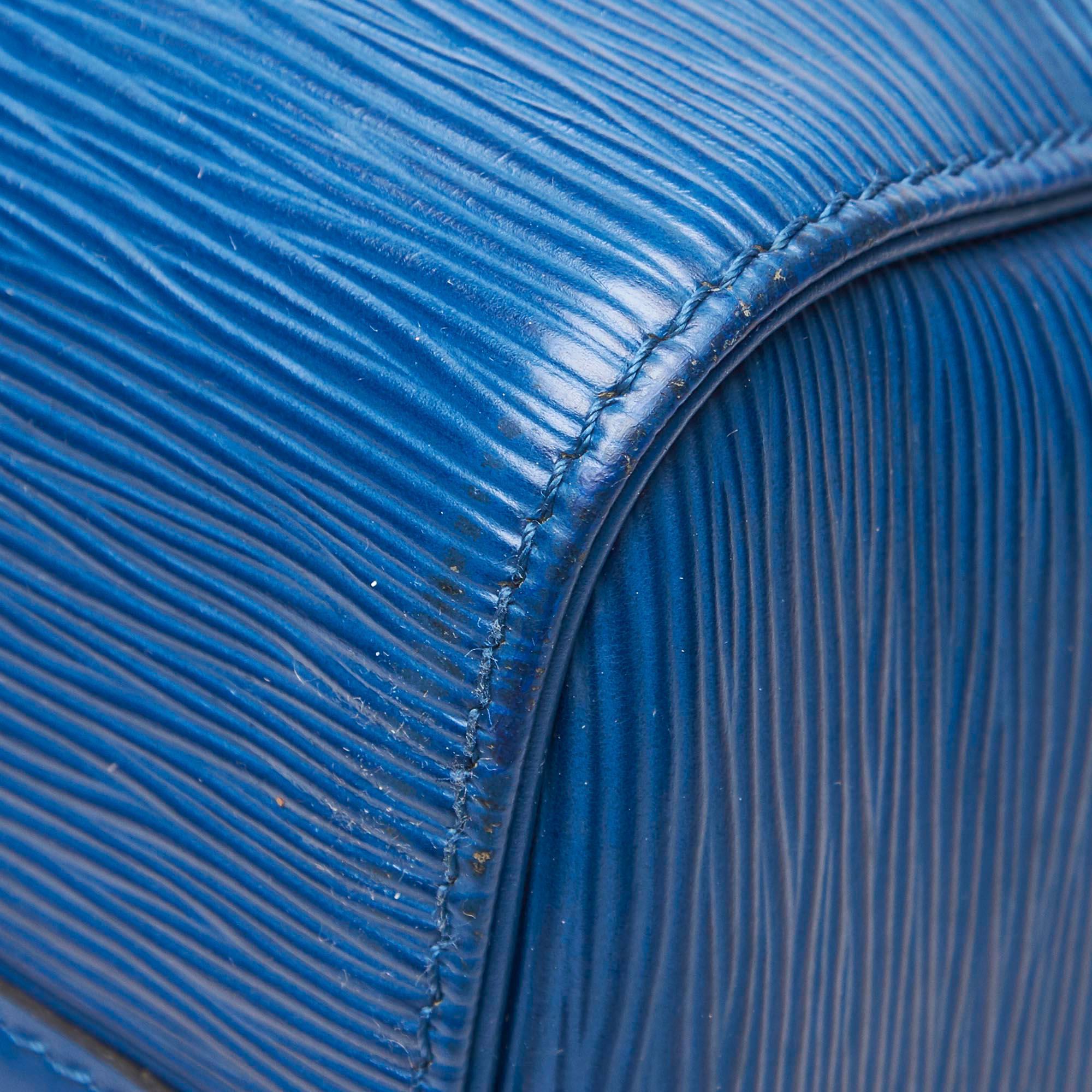 Louis Vuitton Blue Epi Leather Leather Epi Speedy 25 France For Sale 4