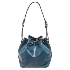 Louis Vuitton Blue Epi Leather Noe GM Shoulder Bag