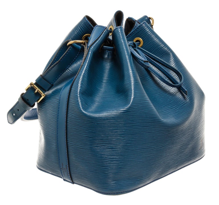 Women's Louis Vuitton Blue Epi Leather Noe PM