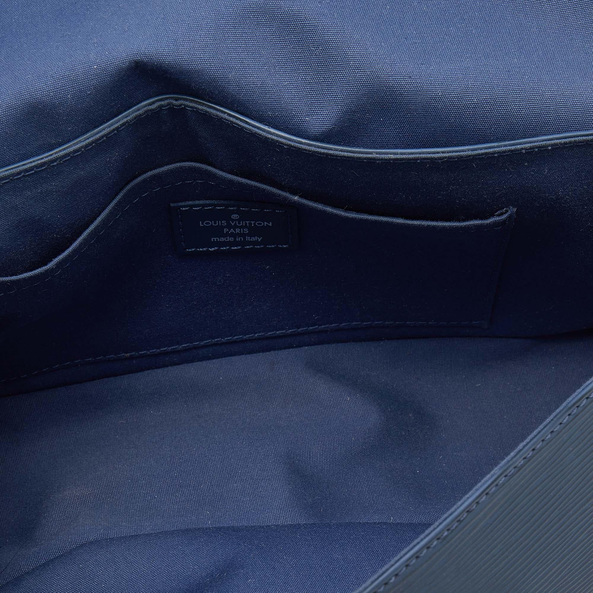 Louis Vuitton Blue Epi Leather Pochette Segur Bag 1