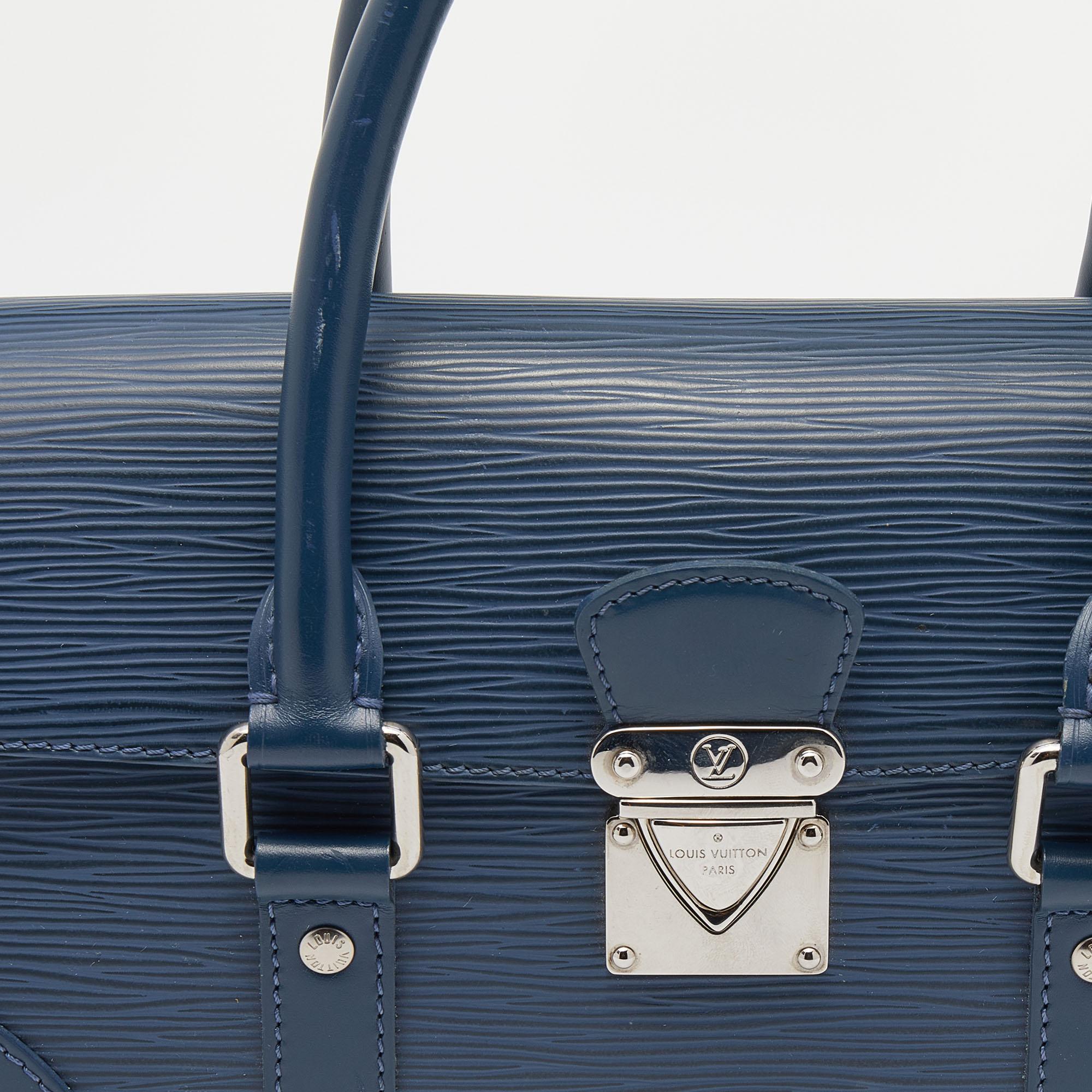 Louis Vuitton Blue Epi Leather Pochette Segur Bag 4