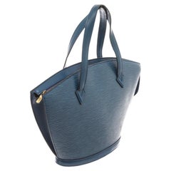 Louis Vuitton Blue Epi Leather Saint Jacques PM Tote Bag