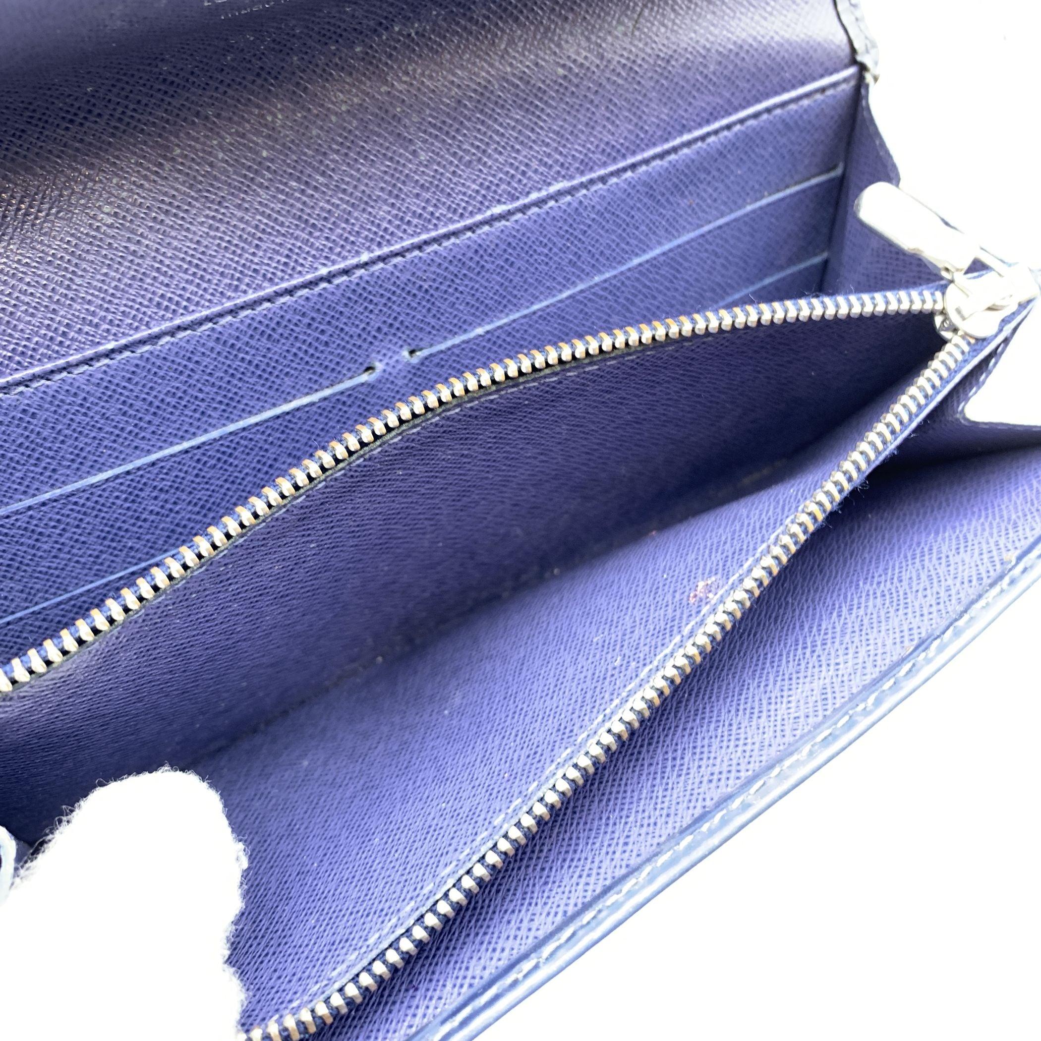 Louis Vuitton Blue Epi Leather Sarah Continental Long Wallet 1