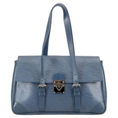 Blaue Epi Ledertasche von Louis Vuitton Segur MM