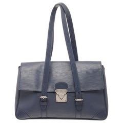 Louis Vuitton Blue Epi Leather Segur MM Shoulder Bag
