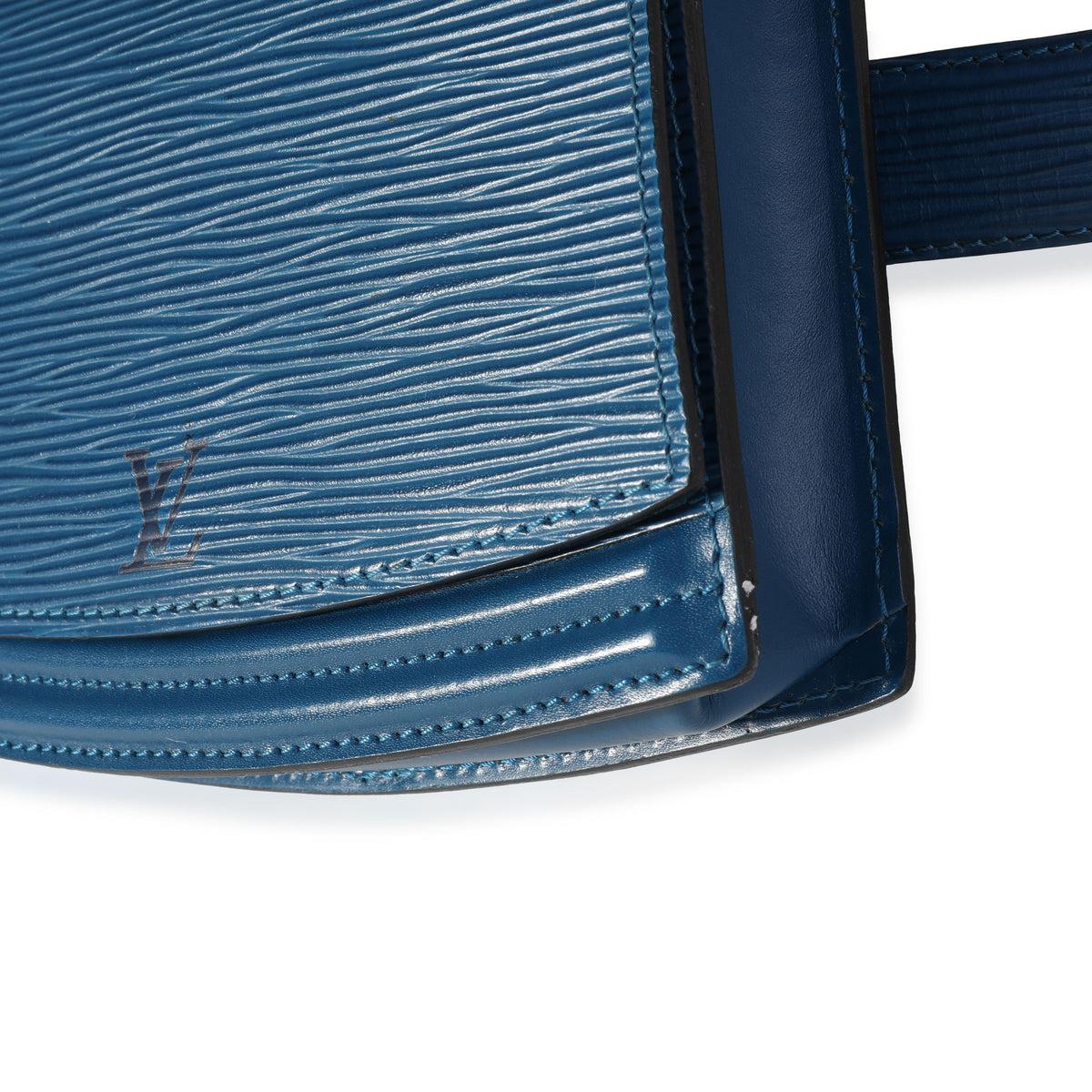 Women's Louis Vuitton Blue Epi Leather Tilsit Belt Bag