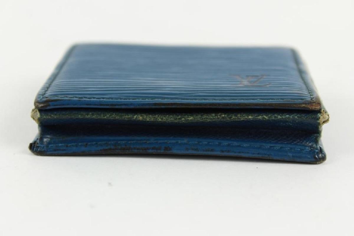 Louis Vuitton Blue Epi Leather Toledo Collapsible Mini Boite Case 23lvs1223 1