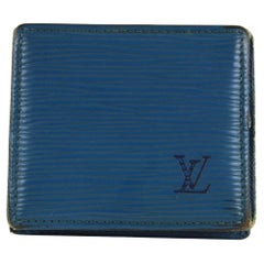 Louis Vuitton Blue Epi Leather Toledo Collapsible Mini Boite Case 23lvs1223