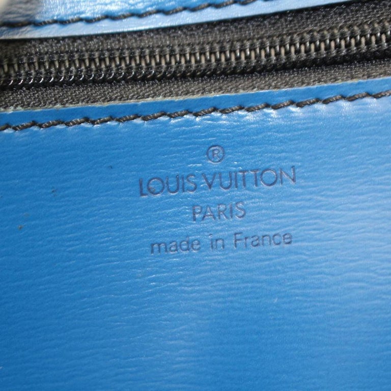 Louis Vuitton Blue Epi Leather Toledo Lena Fold Over Clutch 855841 8