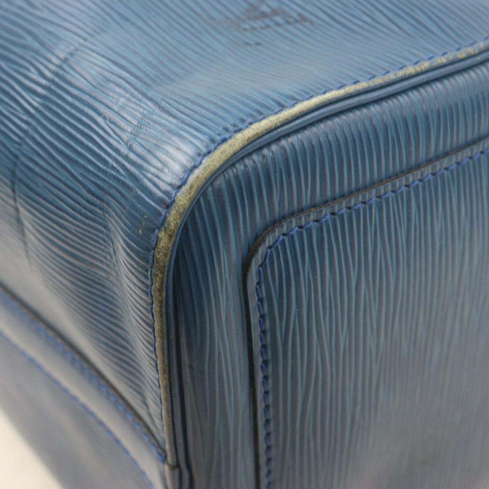 Le sac Toledo Speedy 25 de Louis Vuitton en cuir épi bleu 863086 en vente 4