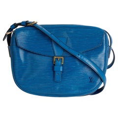 LOUIS VUITTON Blue Epi Leather Vintage Jeune Fille