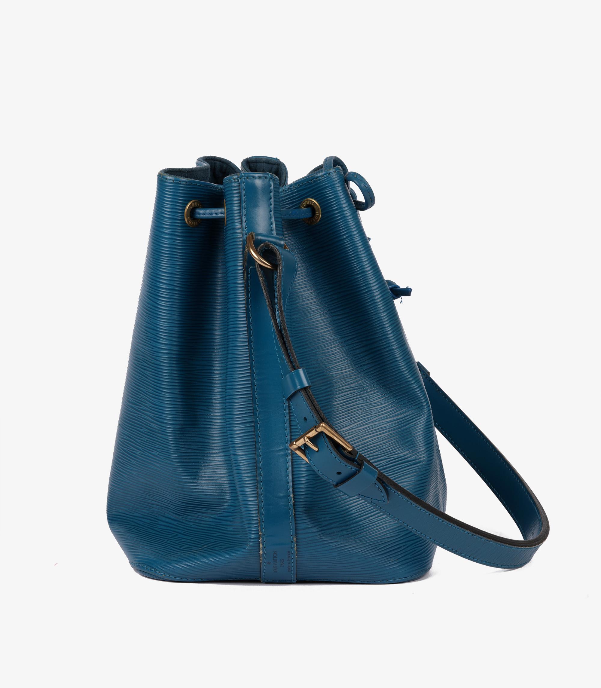 Women's Louis Vuitton Blue Epi Leather Vintage Petit Noé