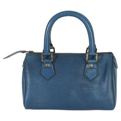 Louis Vuitton Blue Epi Mini Speedy HL