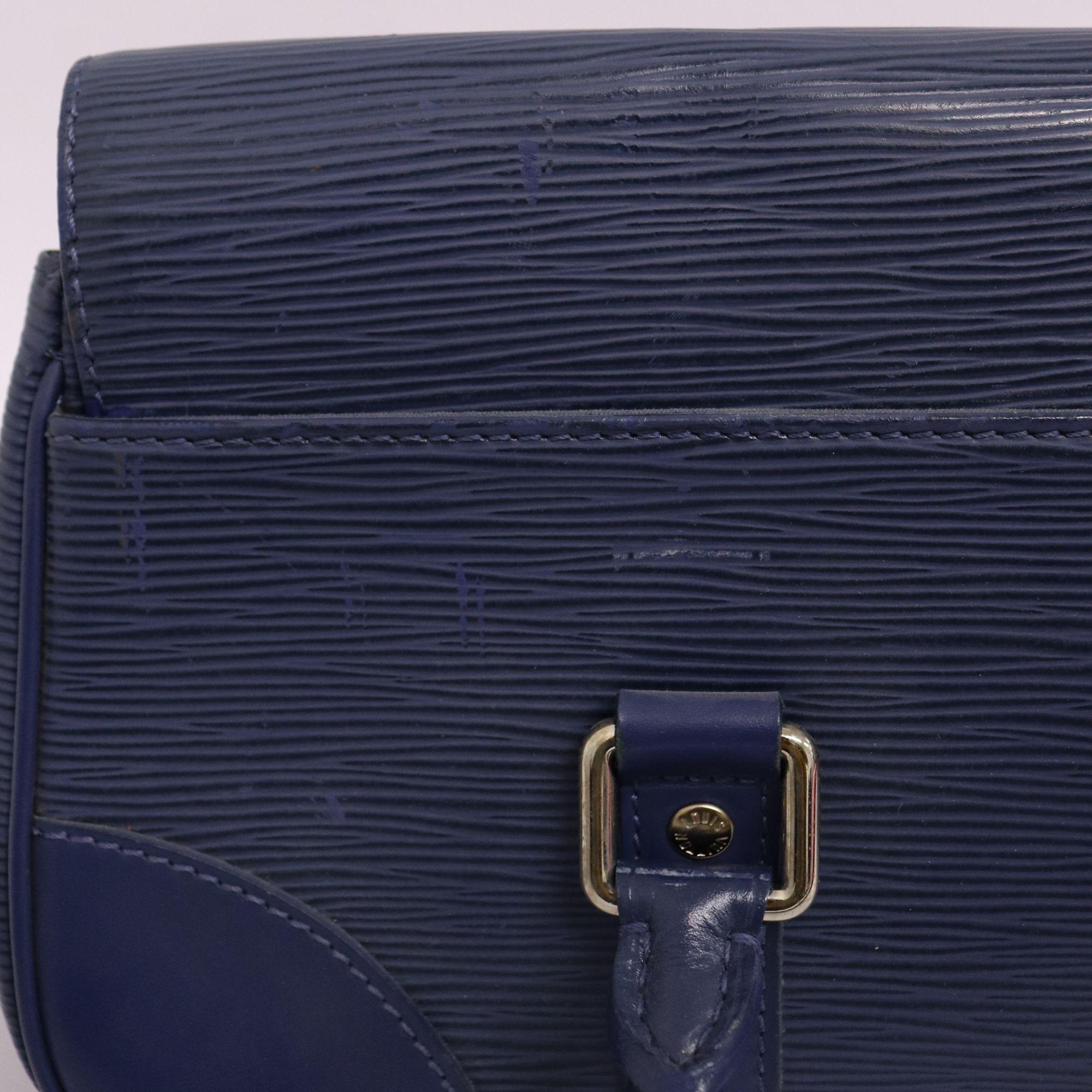 Louis Vuitton Blue Epi Segur PM Handle Bag 5