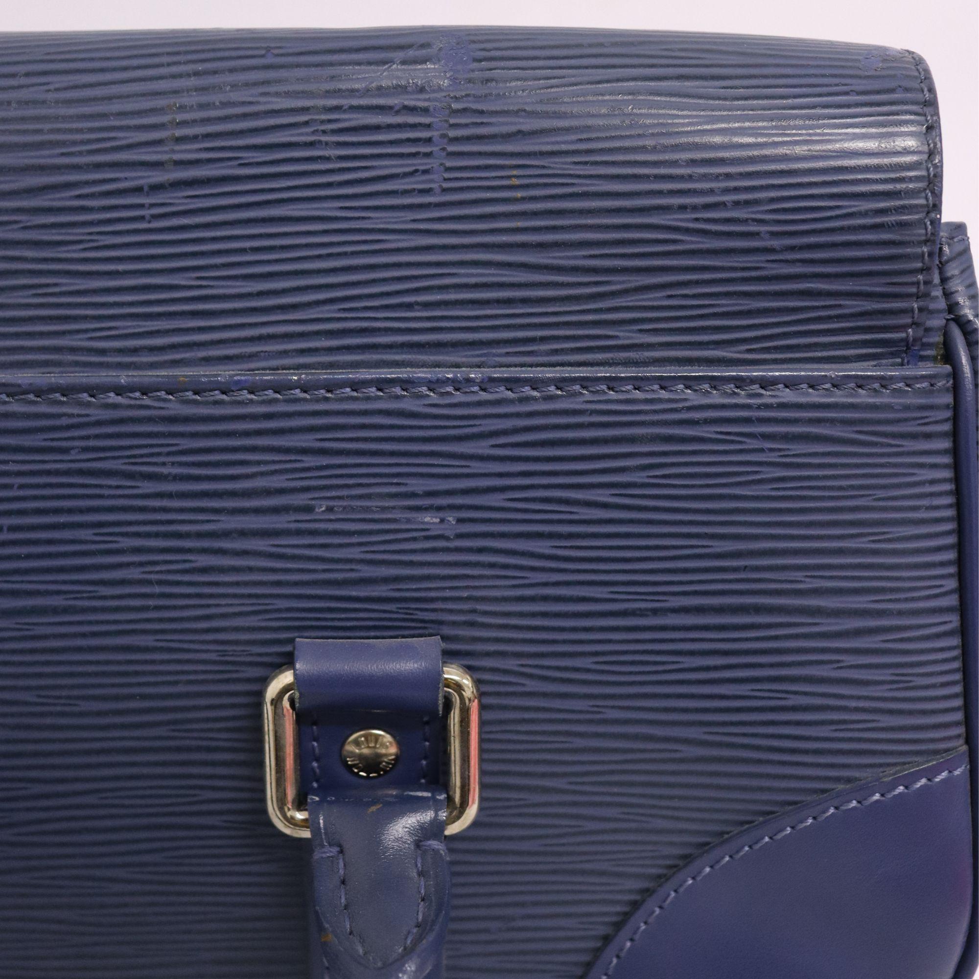 Louis Vuitton Blue Epi Segur PM Handle Bag 6