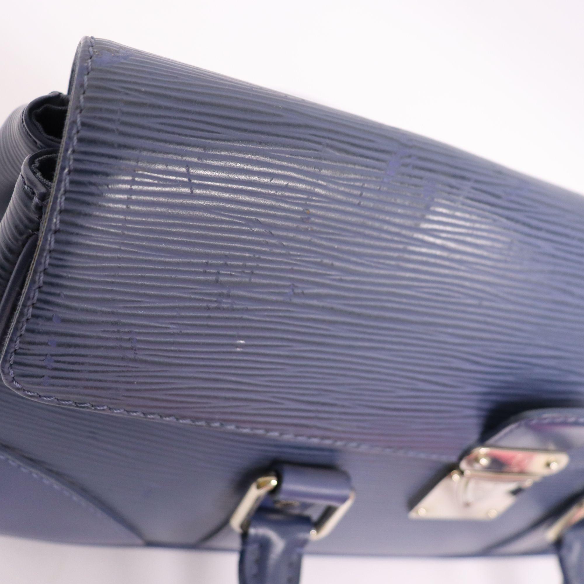 Louis Vuitton Blue Epi Segur PM Handle Bag 4