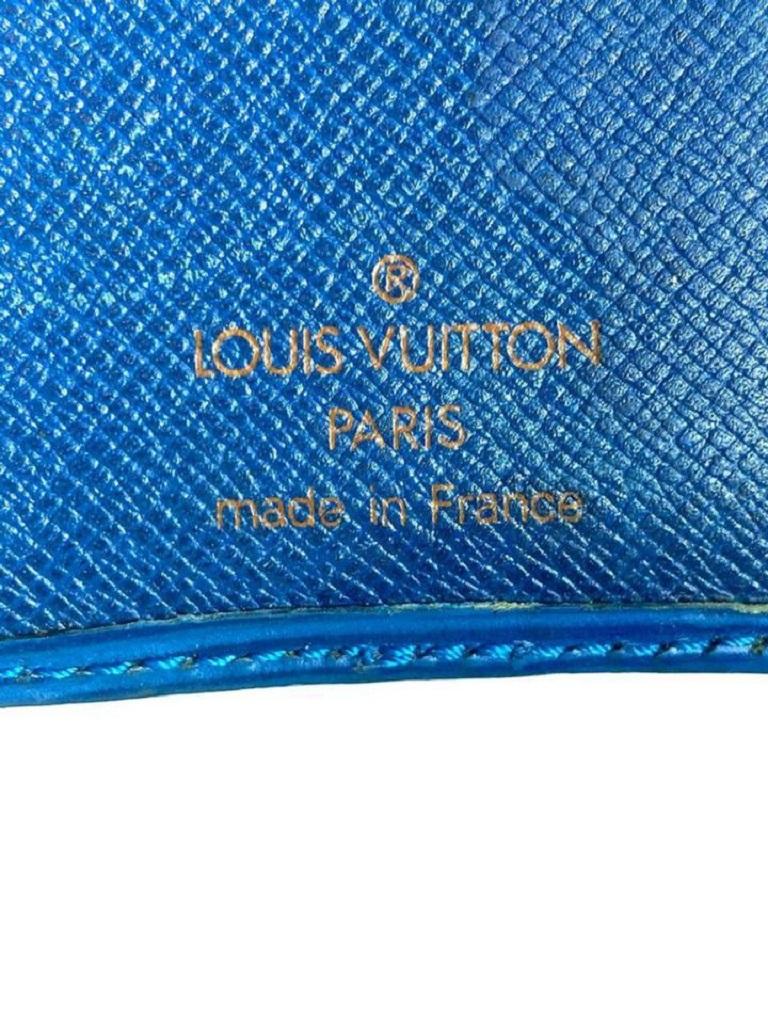 Louis Vuitton - Portefeuille à cartes Epi Toledo bleu 15lva615 en vente 6
