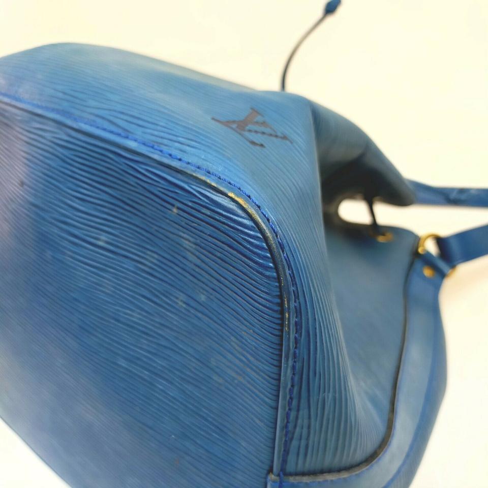 Louis Vuitton Blue Epi Toledo Petite Noe Drawstring Bucket 861212 For Sale 4