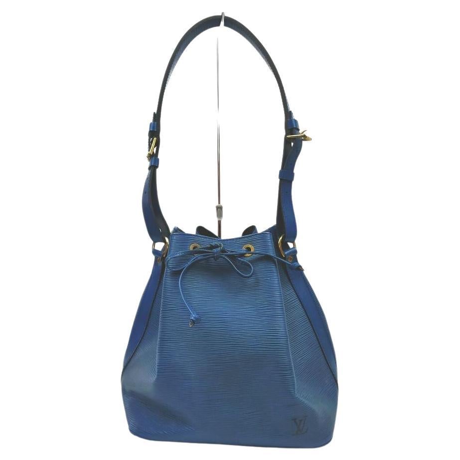Louis Vuitton Bleu Epi Toledo Petite Noe Drawstring Bucket 861212 en vente