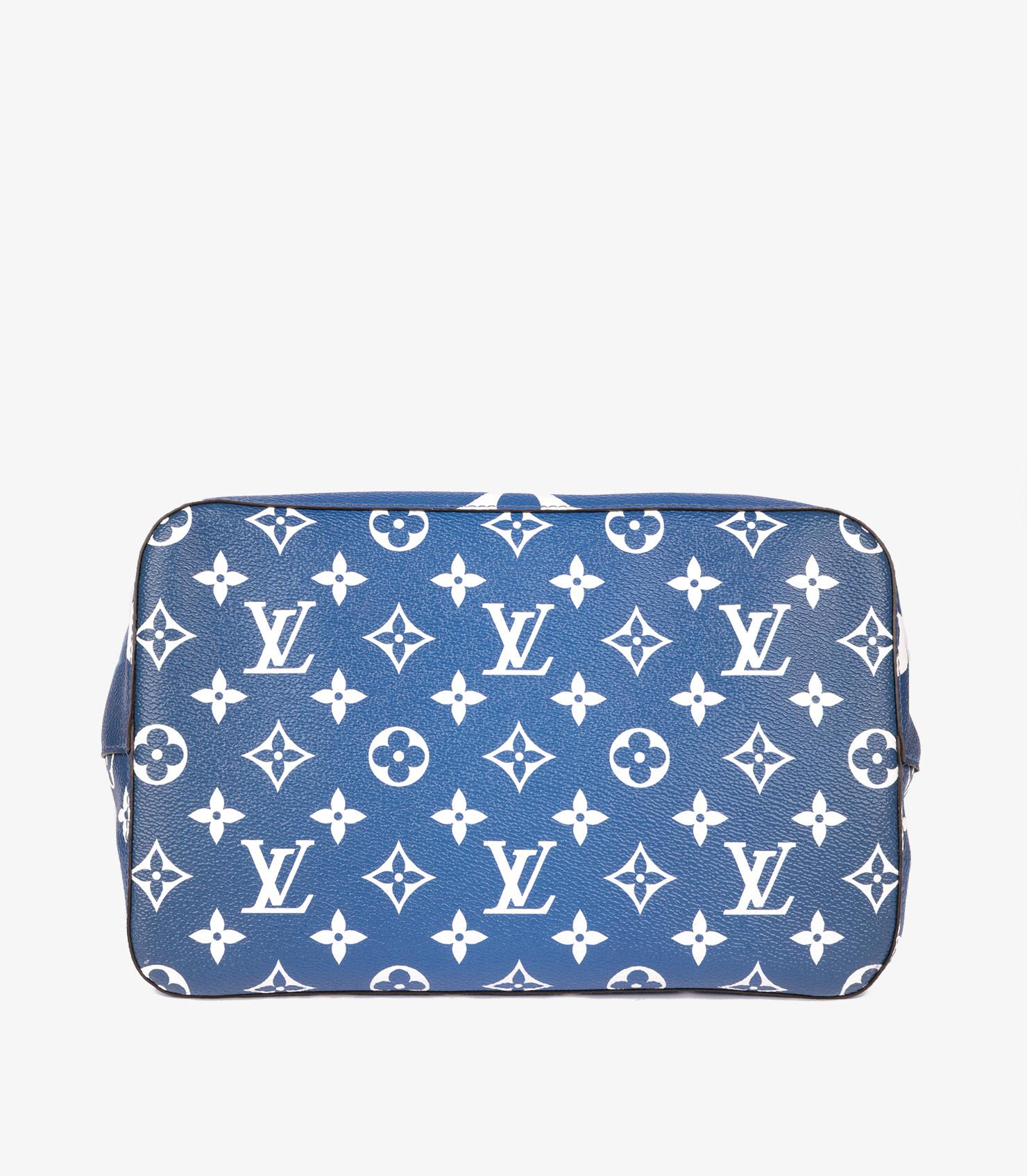 Louis Vuitton Monogramme Escale bleu Toile enduite et cuir de veau bleu NéoNoé  en vente 3