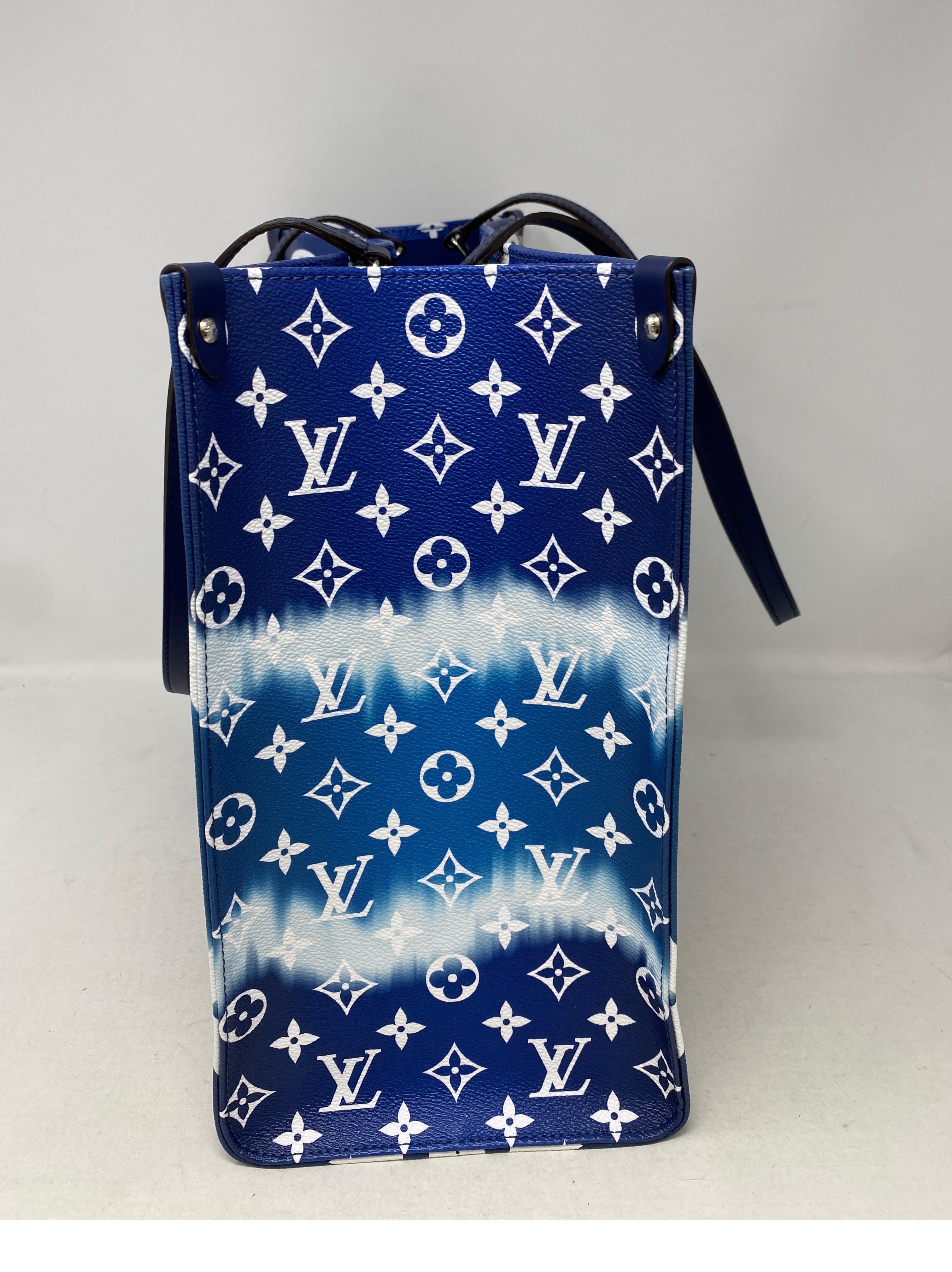 blaue lv tasche
