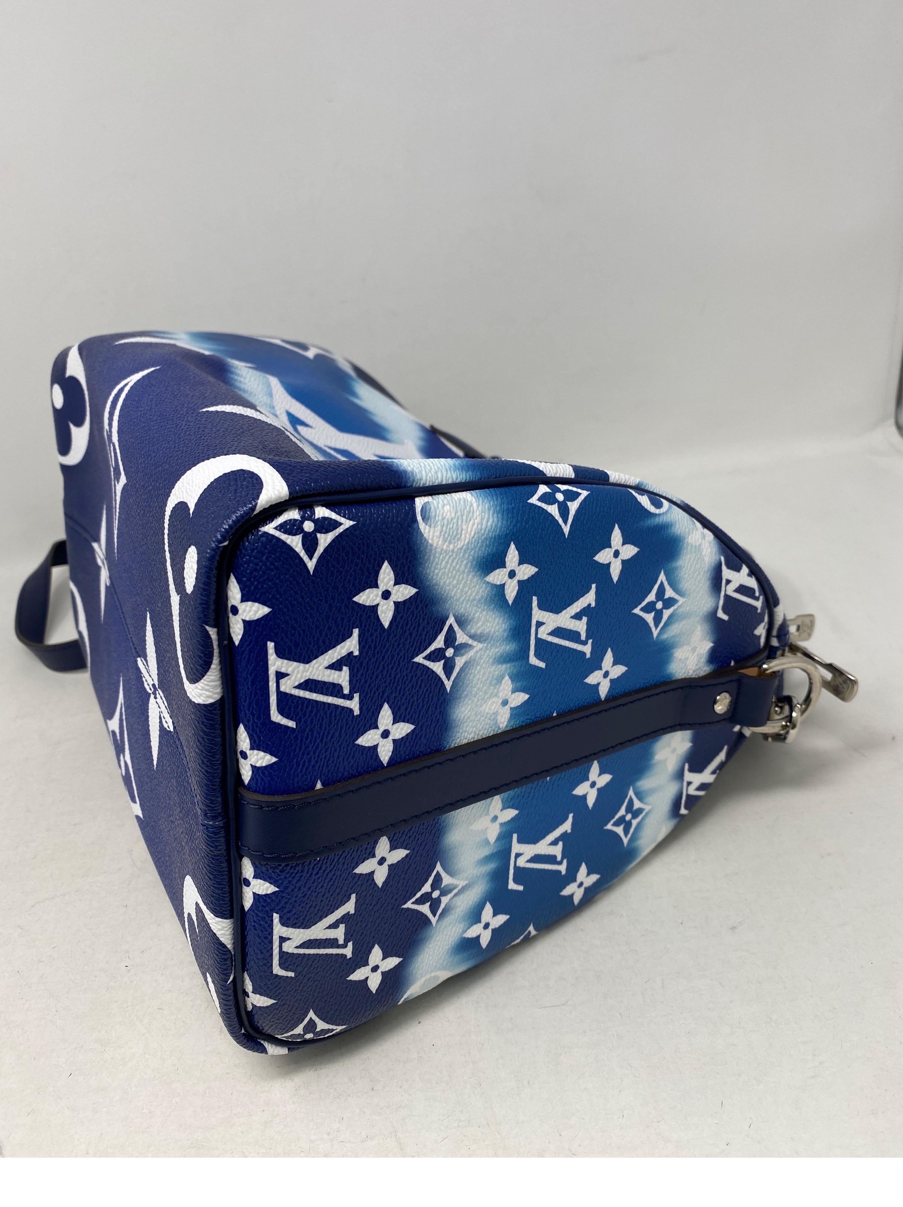 Louis Vuitton Blue Escale Speedy Bandouliere Bag 6