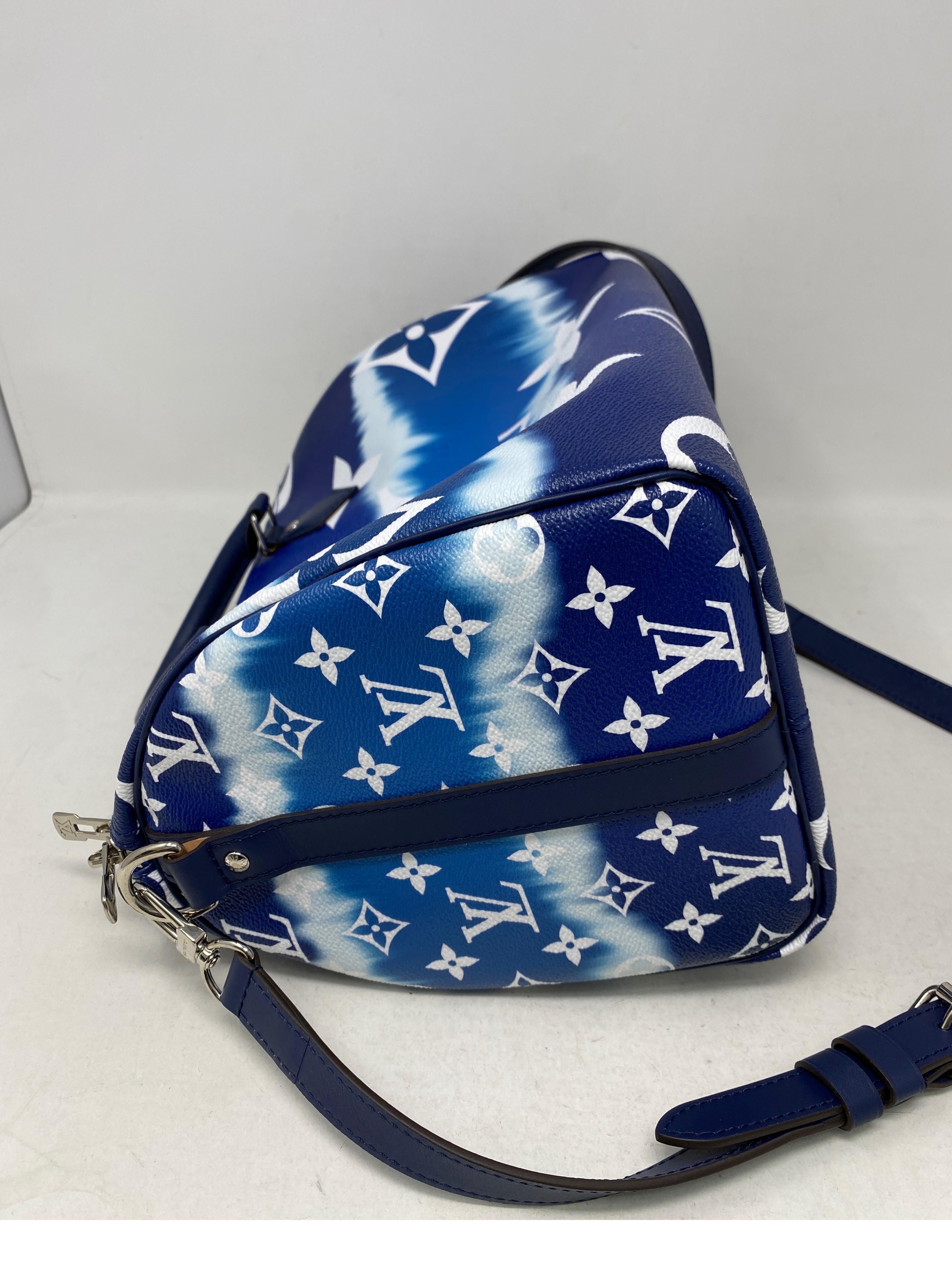 Louis Vuitton Blue Escale Speedy Bandouliere Bag 9