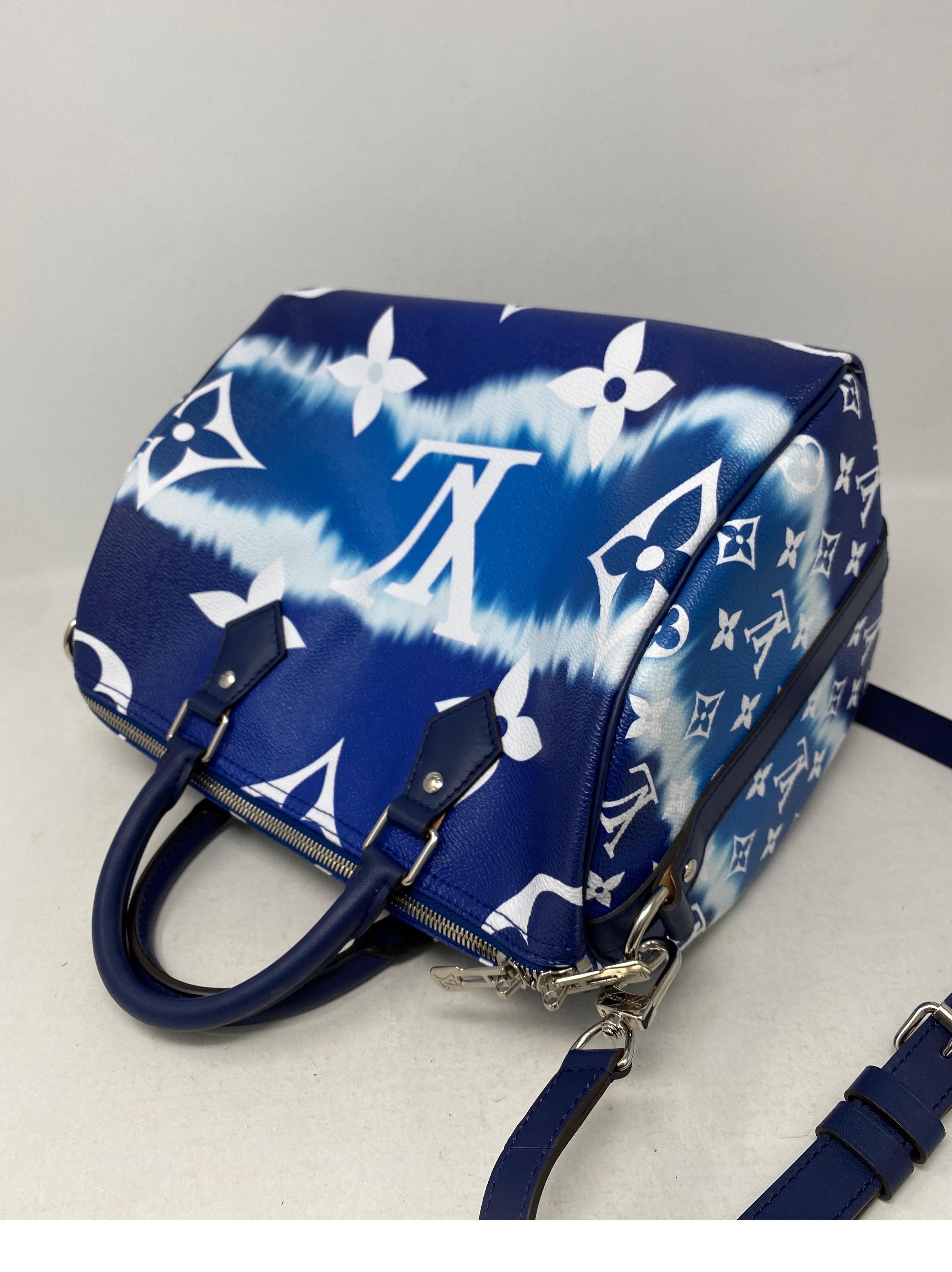 Louis Vuitton Blue Escale Speedy Bandouliere Bag 10