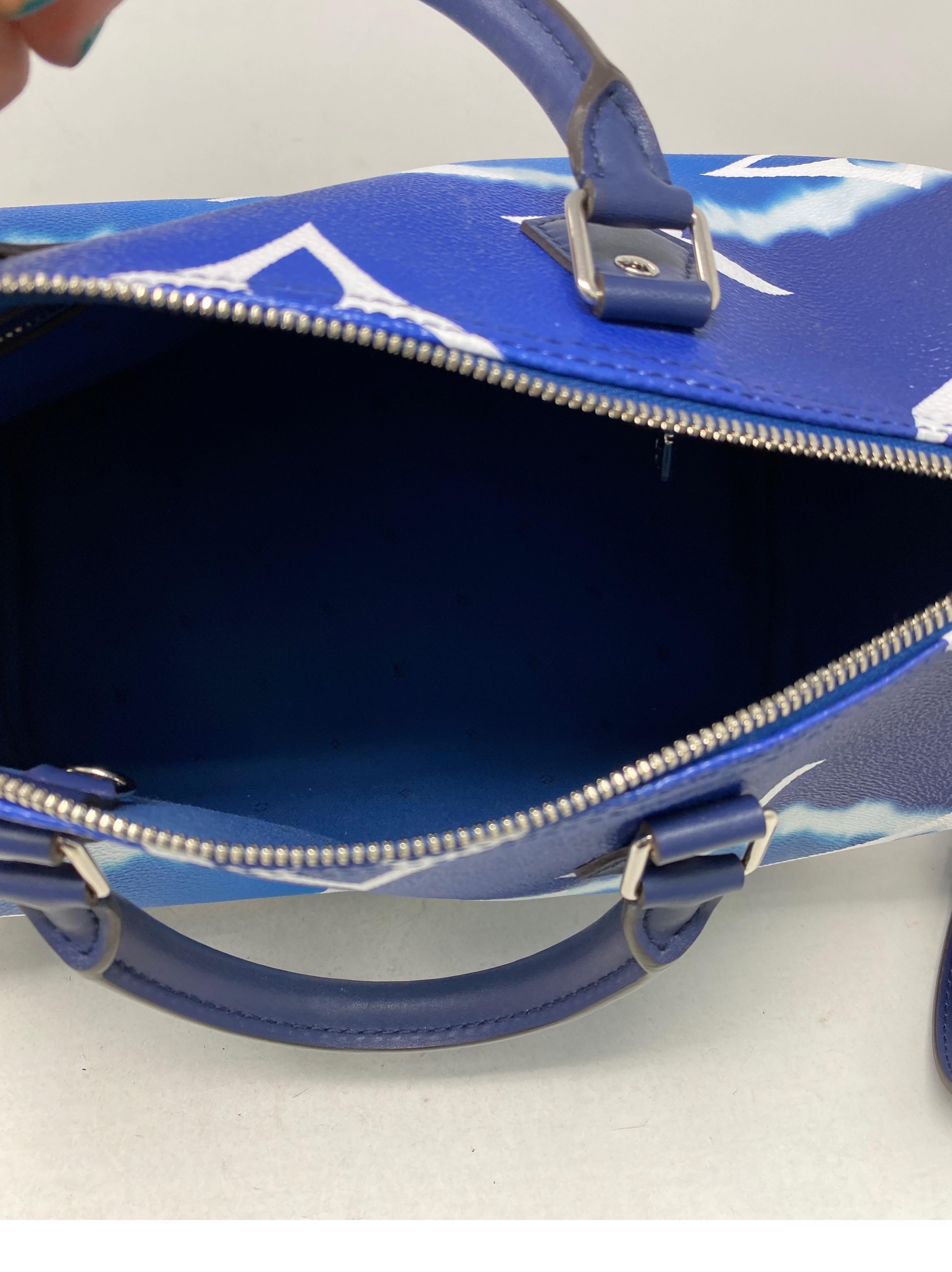 Louis Vuitton Blue Escale Speedy Bandouliere Bag 11