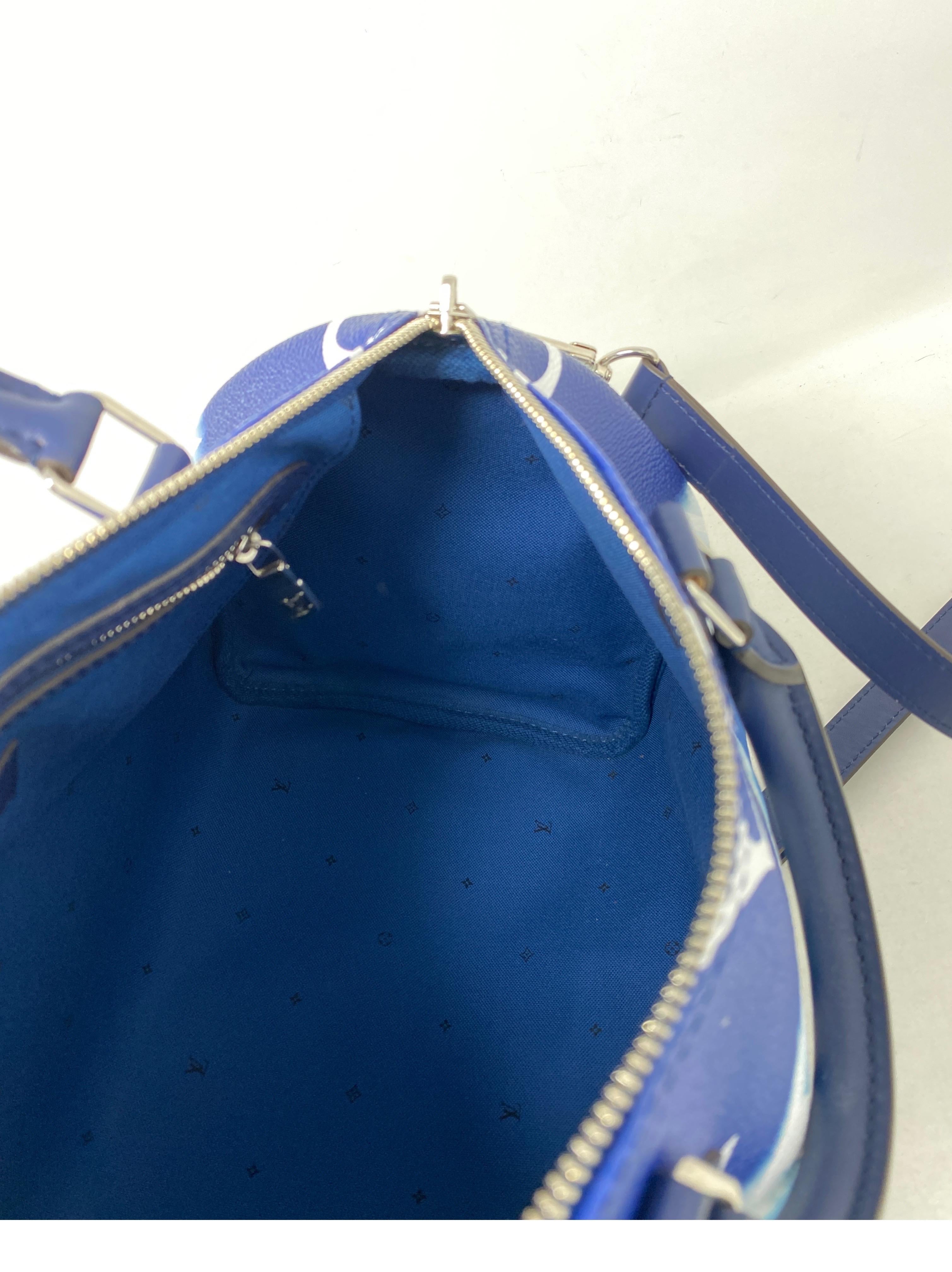 Louis Vuitton Blue Escale Speedy Bandouliere Bag 13