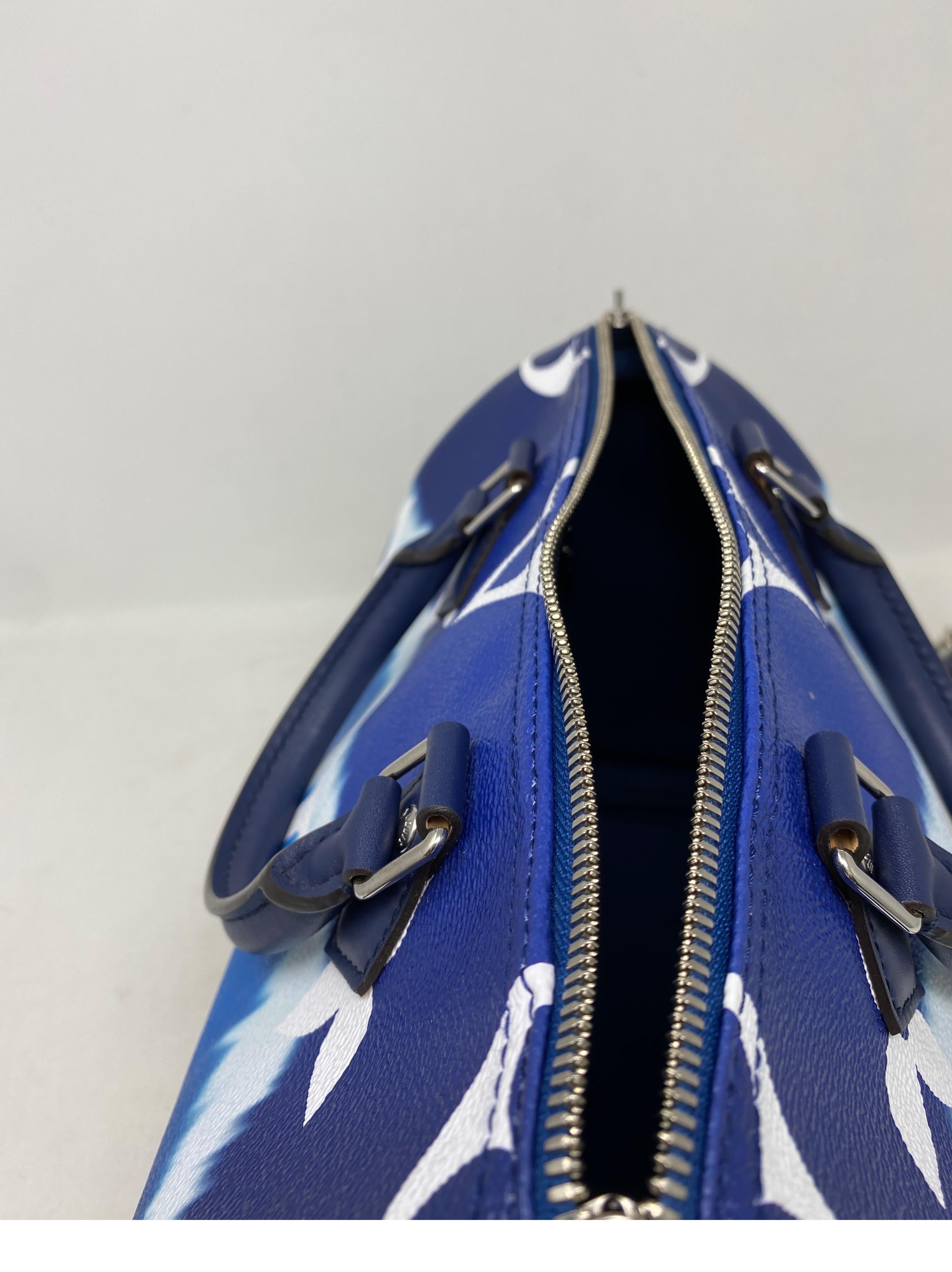 Louis Vuitton Blue Escale Speedy Bandouliere Bag 14