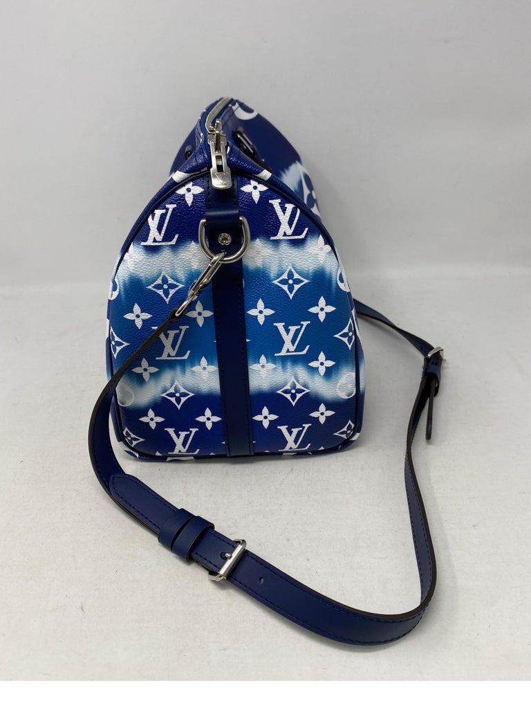 Louis Vuitton Blue Escale Speedy Bandouliere Bag at 1stDibs