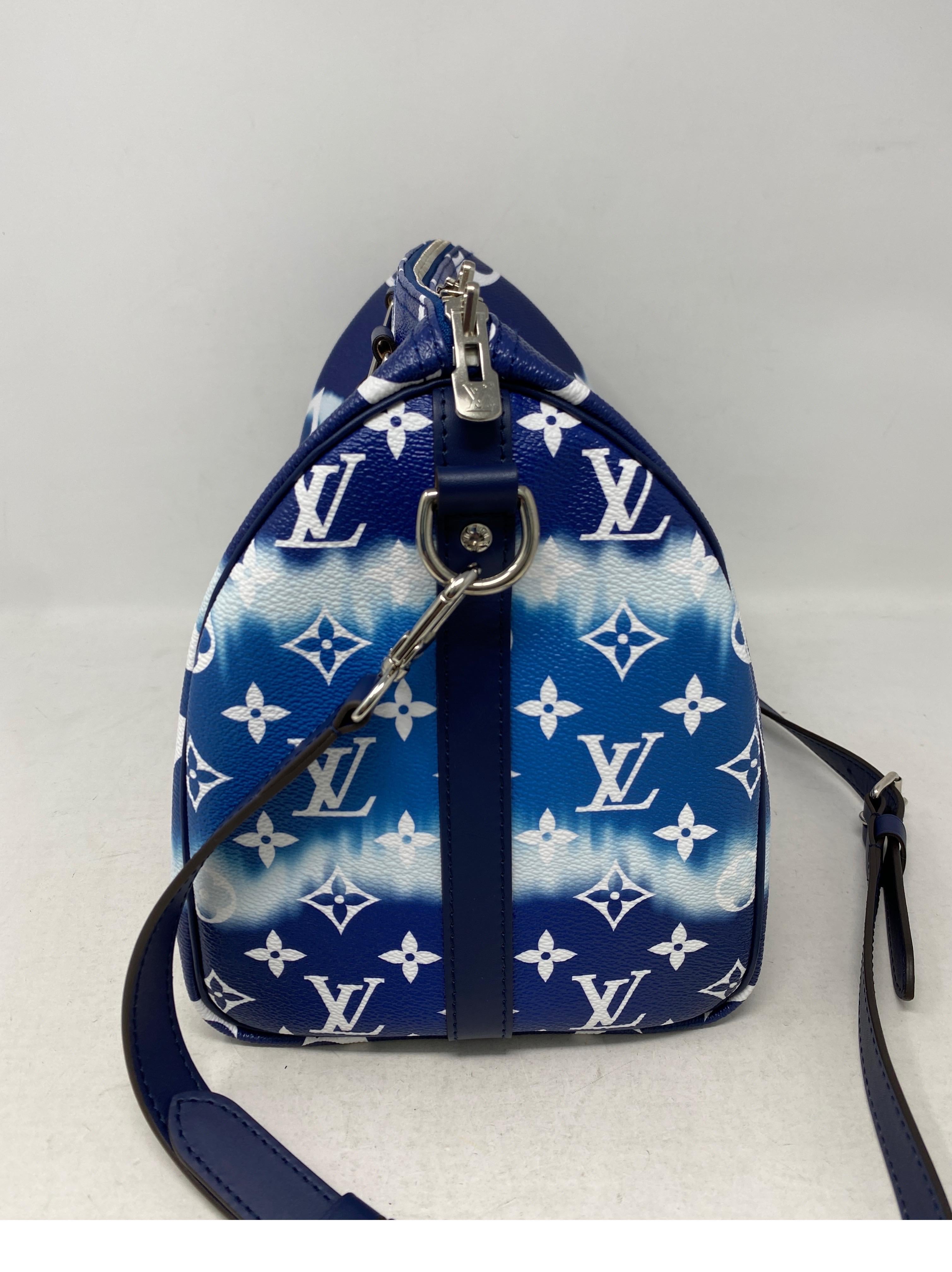 Louis Vuitton Blue Escale Speedy Bandouliere Bag 1