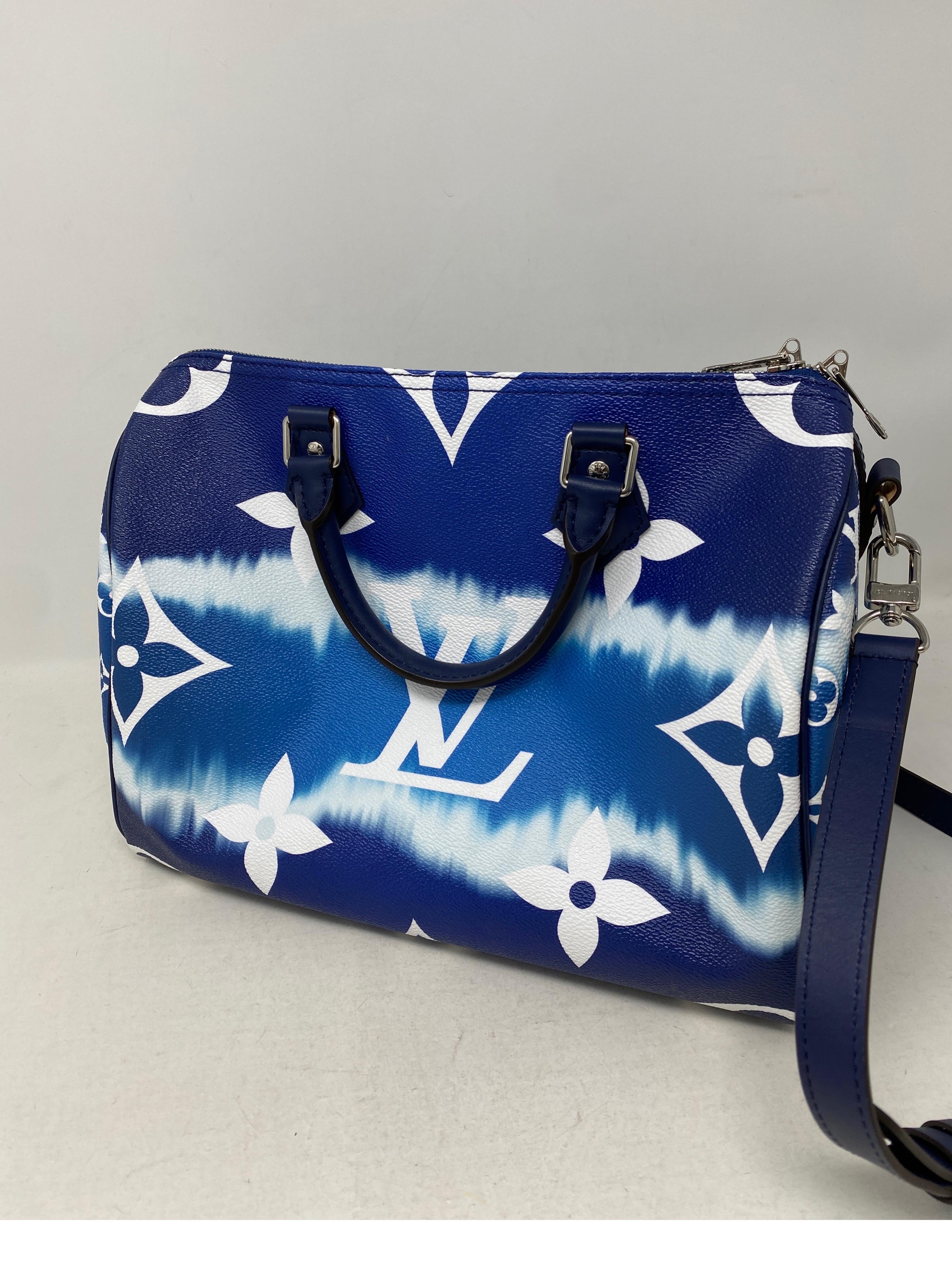 Louis Vuitton Blue Escale Speedy Bandouliere Bag 2
