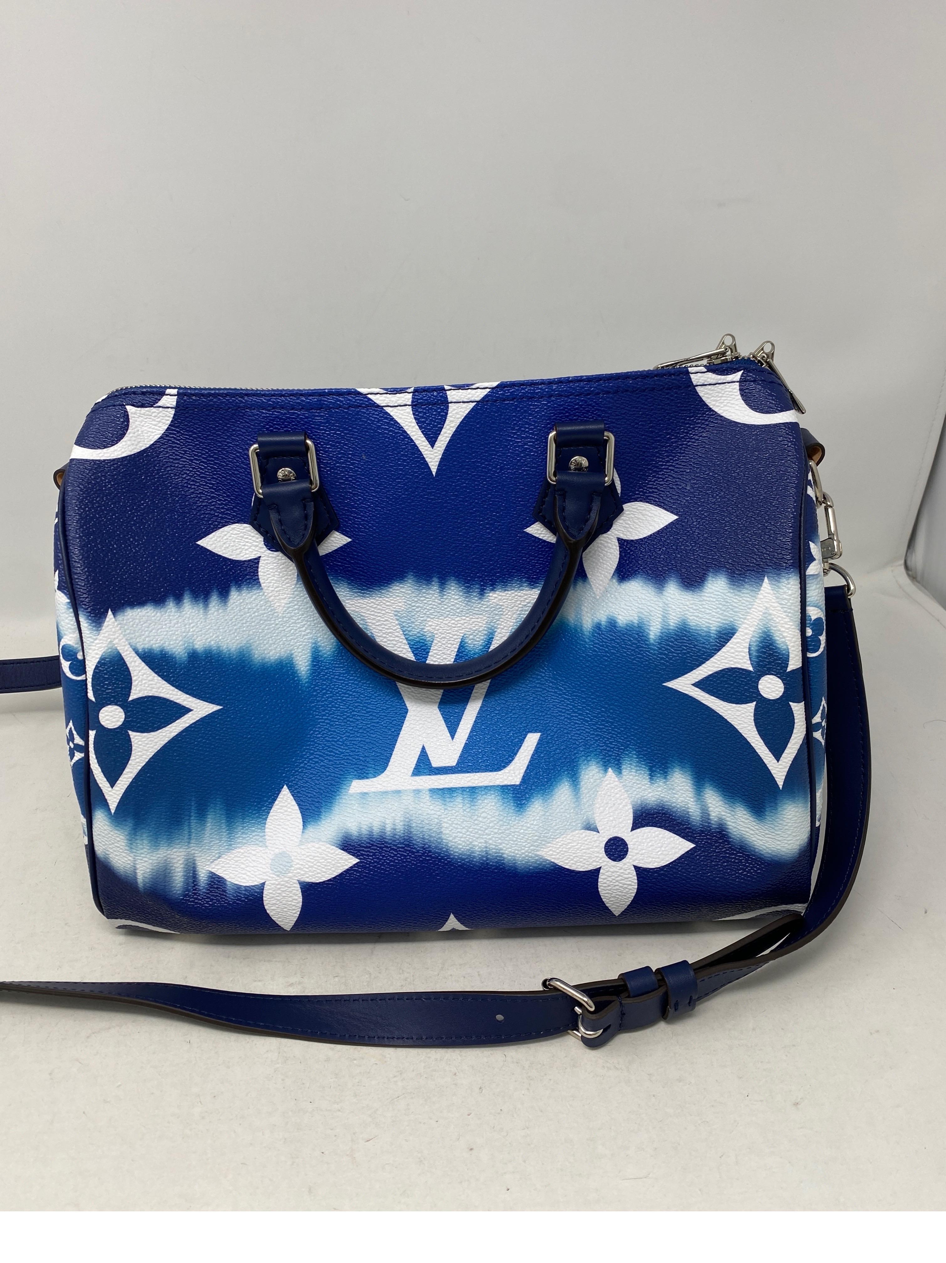 Louis Vuitton Blue Escale Speedy Bandouliere Bag 3