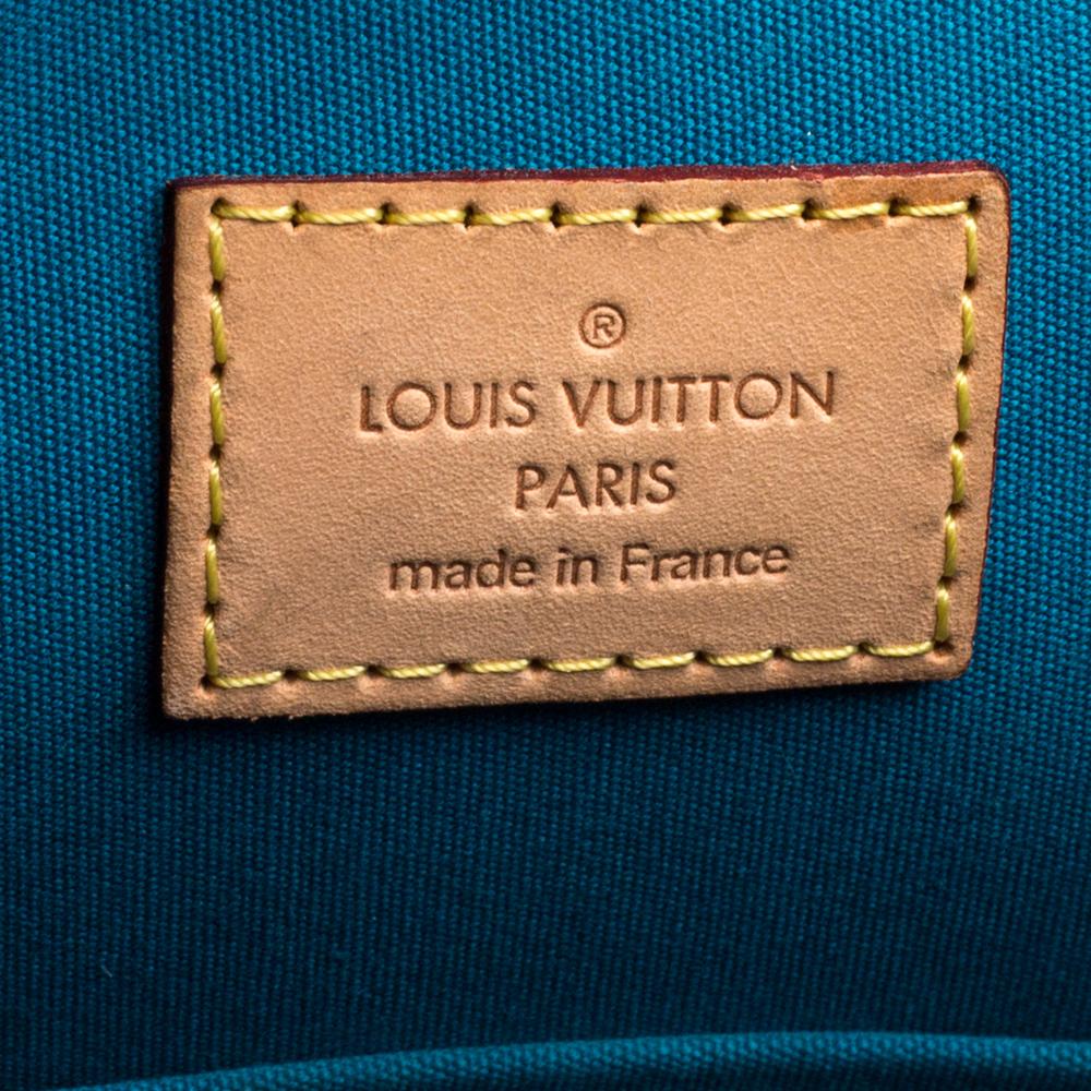 Louis Vuitton Blue Galactic Monogram Vernis Alma GM Bag 2