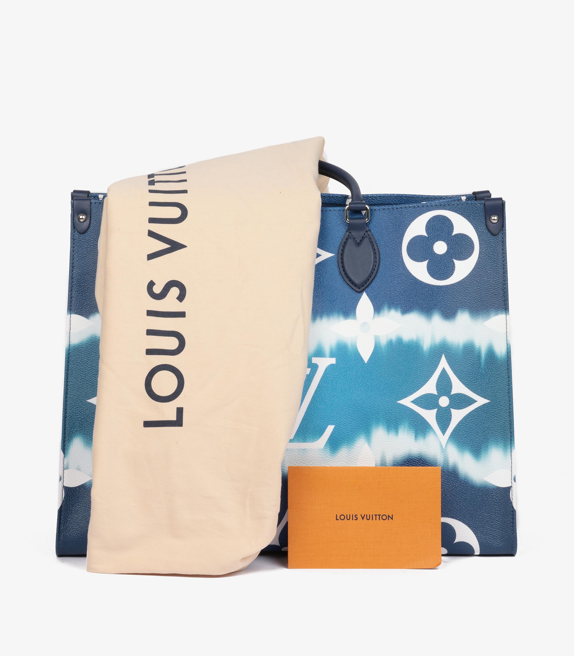 Louis Vuitton Blue Giant Monogram Coated Canvas Escale Onthego GM 7