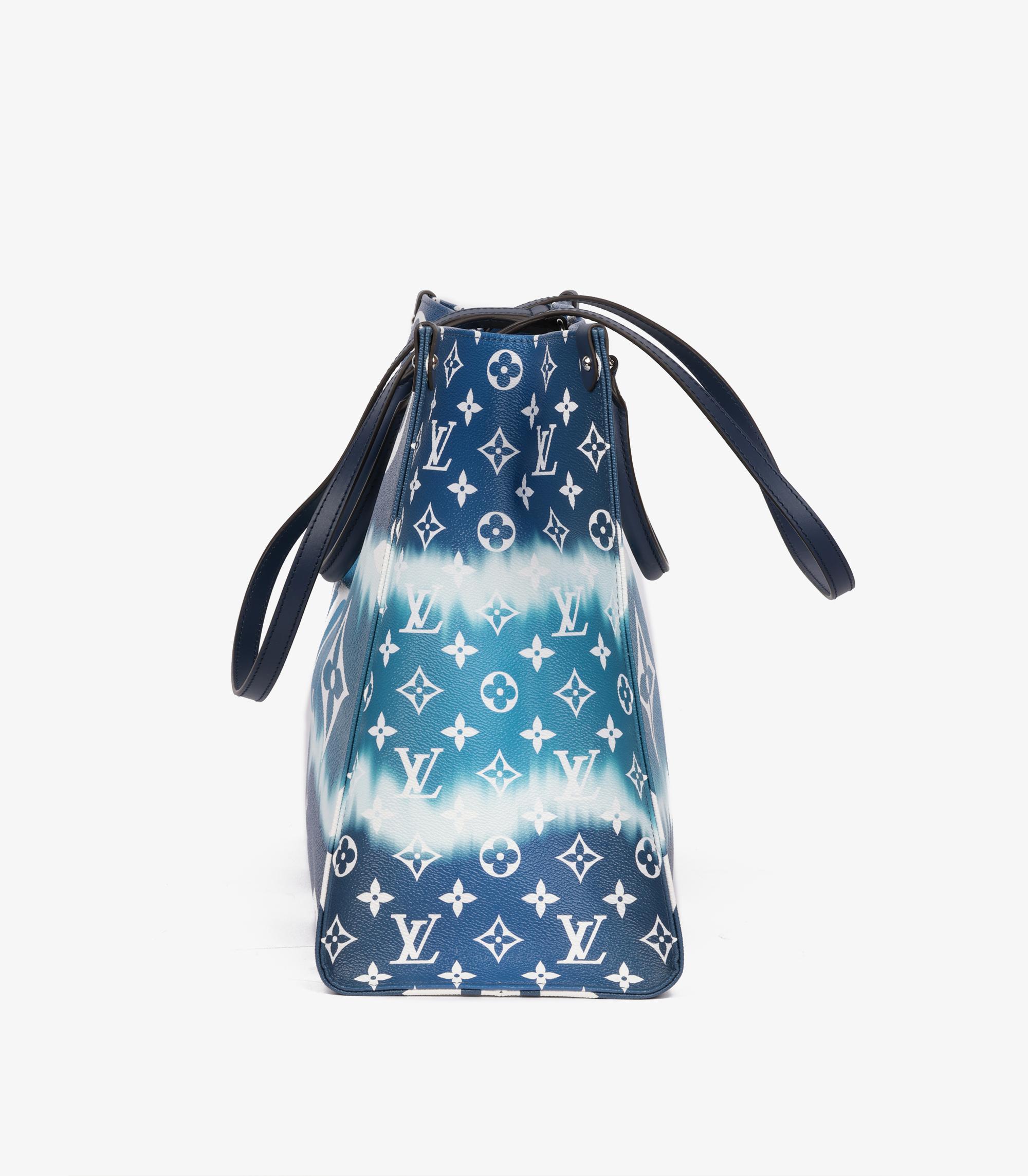 Louis Vuitton Blue Giant Monogram Coated Canvas Escale Onthego GM 2