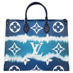 Louis Vuitton Blue Giant Monogram Coated Canvas Escale Onthego GM