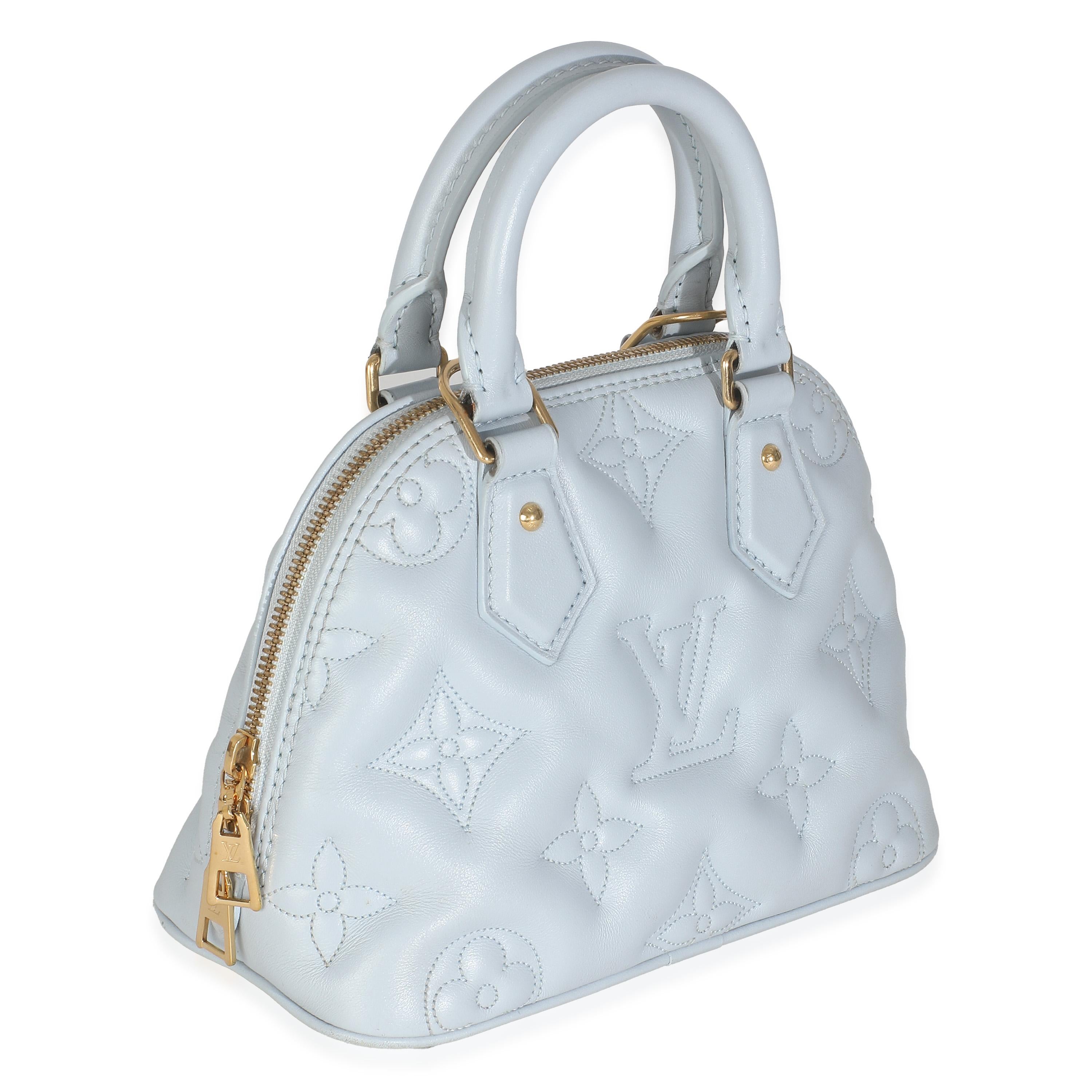 Louis Vuitton Azul Glaciar Bubblegram Becerro Alma BB en Bastante bueno estado para la venta en New York, NY