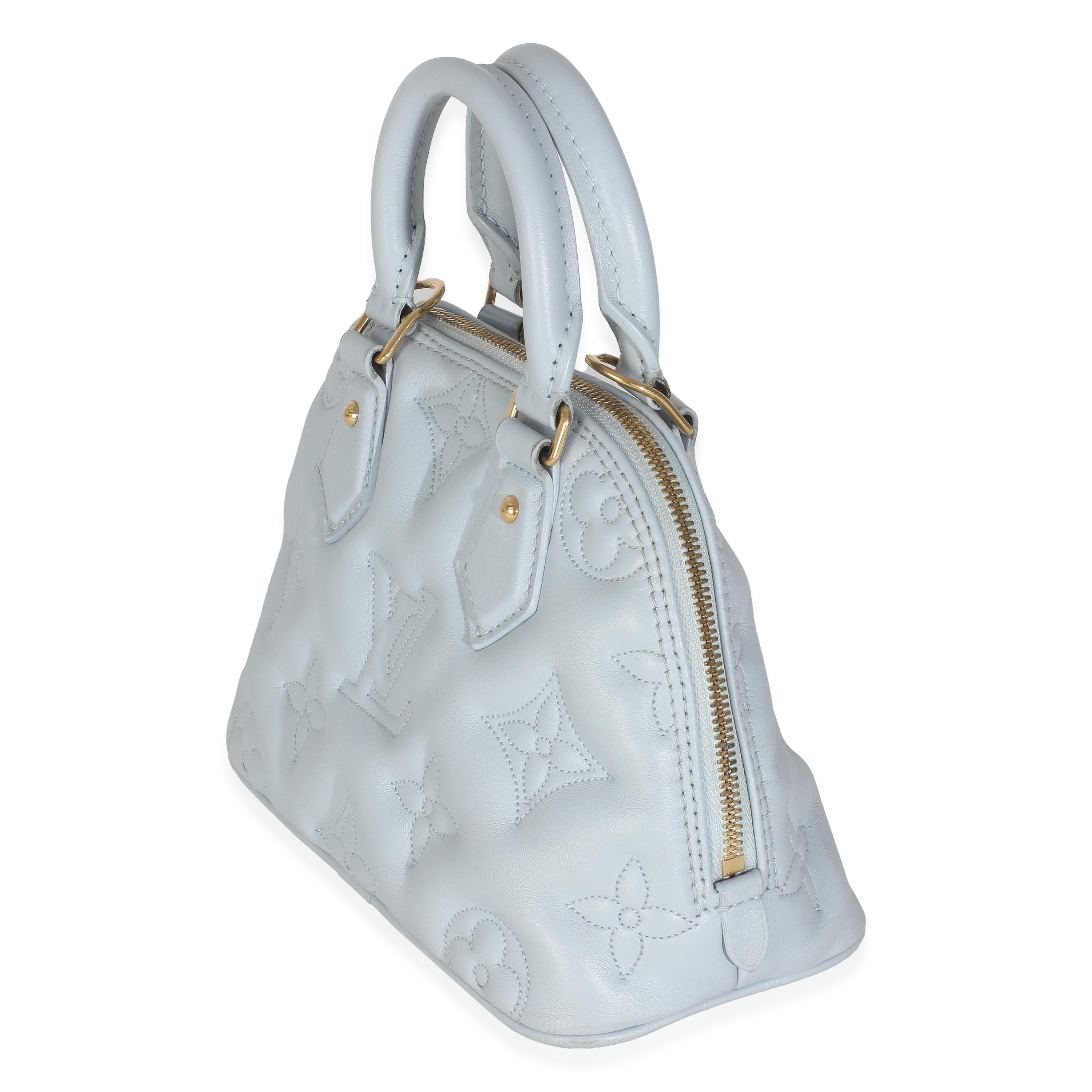 Femenino o masculino Louis Vuitton Azul Glaciar Bubblegram Becerro Alma BB en venta