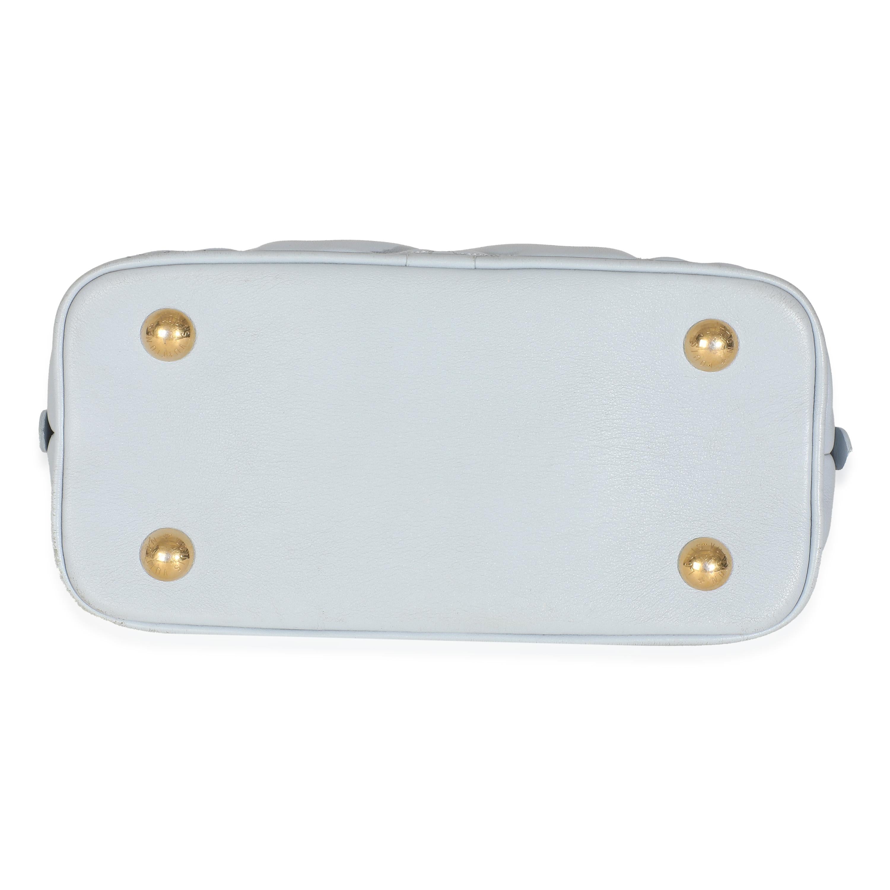 Louis Vuitton Azul Glaciar Bubblegram Becerro Alma BB en venta 4