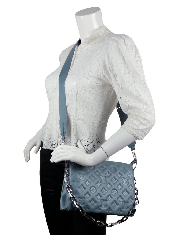 Coussin MM Bag Luxury Handbag - Blue - Leather - Women - Louis Vuitton® in  2023