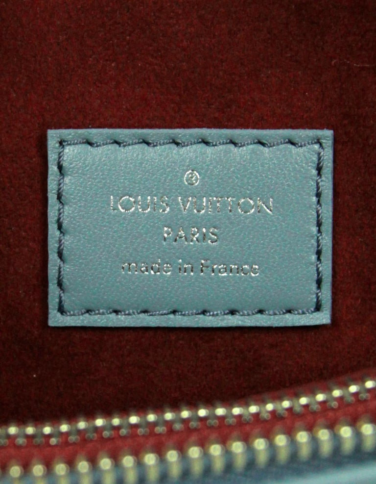 Louis Vuitton Blue Glacier Lambskin Leather Embossed Monogram Coussin PM Bag  For Sale at 1stDibs  lambskin embossed monogram coussin pm black, louis  vuitton lambskin embossed monogram coussin pm black